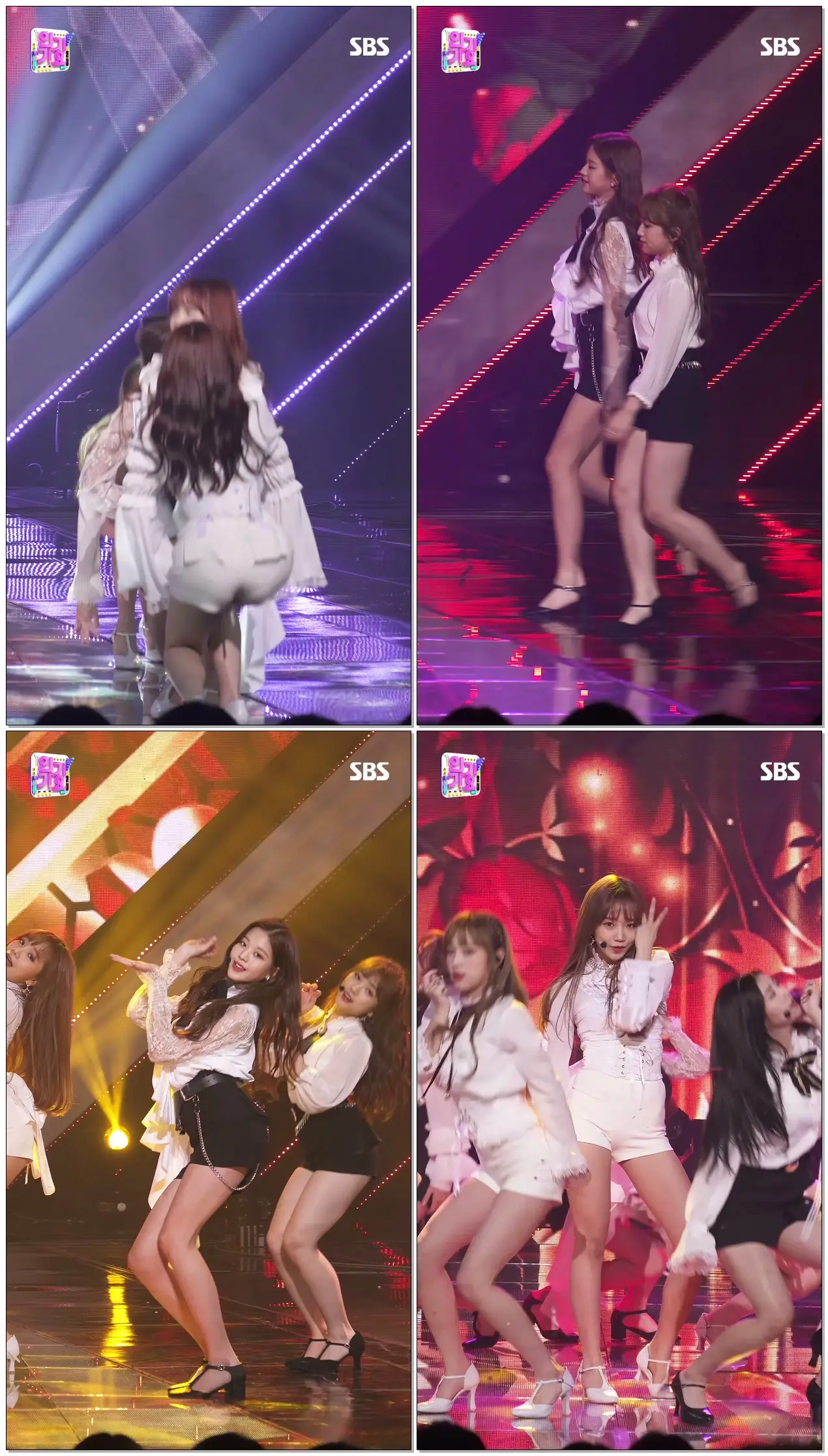 181111 SBS [인기가요] - 아이즈원 장원영 La Vie en Rose
