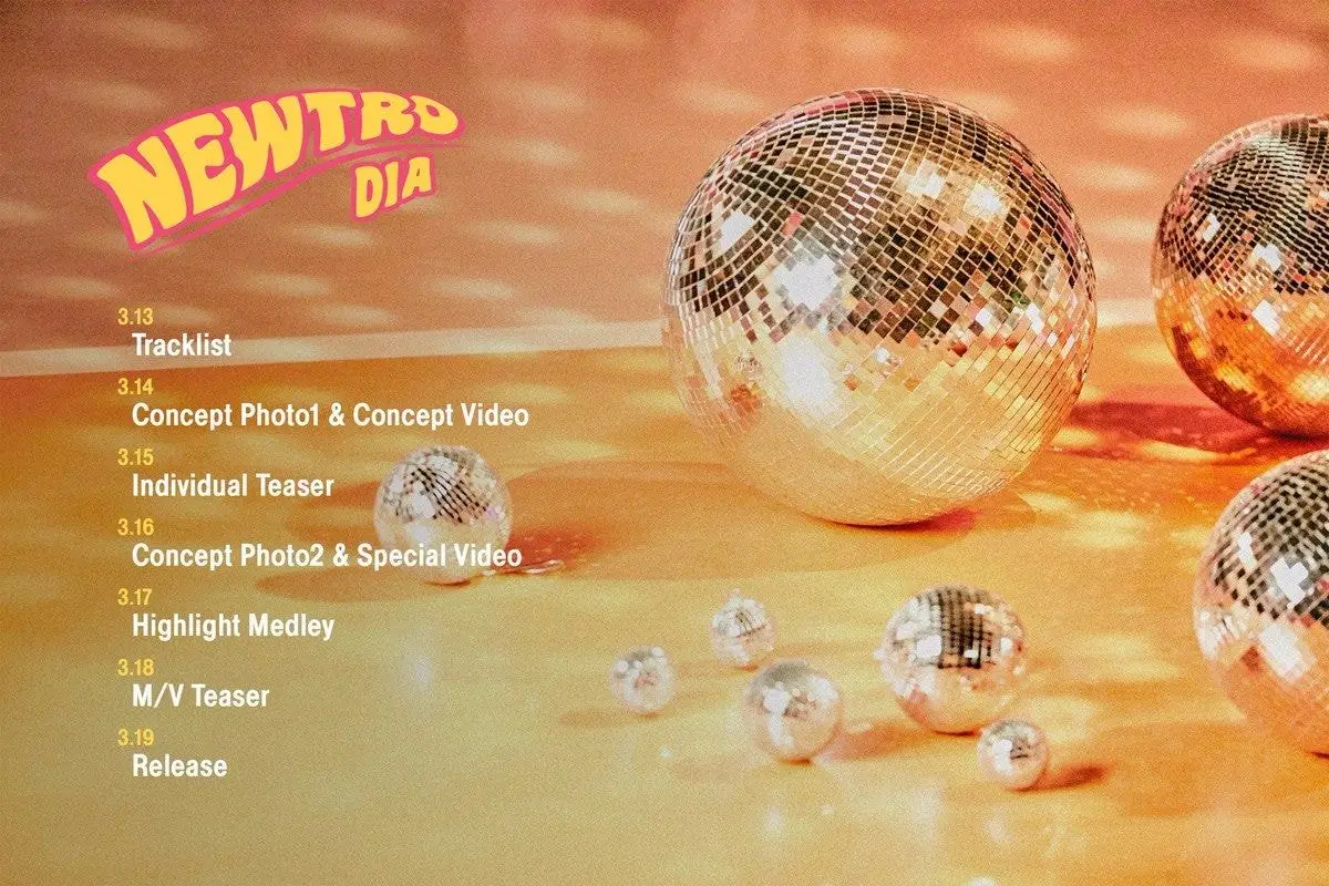 다이아 DIA 5th mini album 'NEWTRO' timetable