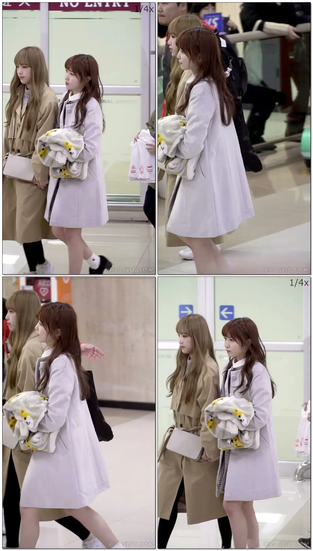 #アイズワン #아이즈원 #직캠 181126 아이즈원 (IZ*ONE), 혼다 히토미 (本田 仁美), 최예나 입국 직캠 @ 김포공항