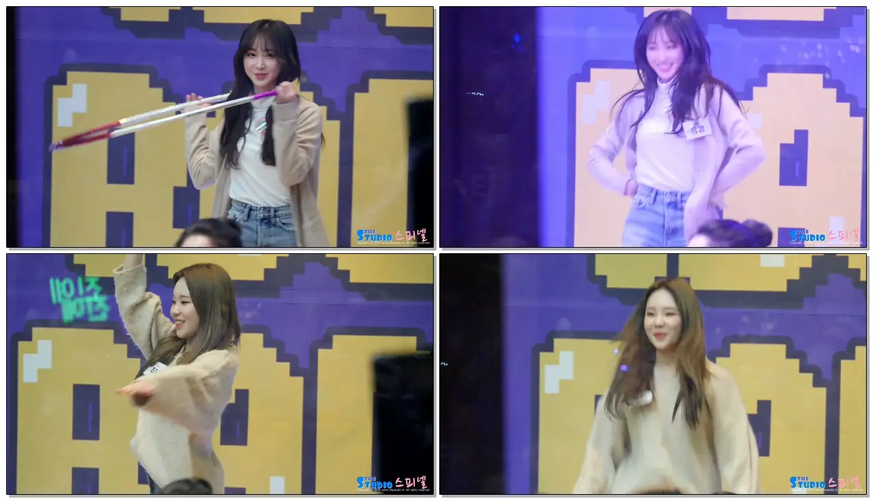 190110 모모랜드 MOMOLAND 주이, 엘리스 ELRIS 유경 리듬체조 댄스 4K 직캠 @ 아이돌라디오 by Spinel