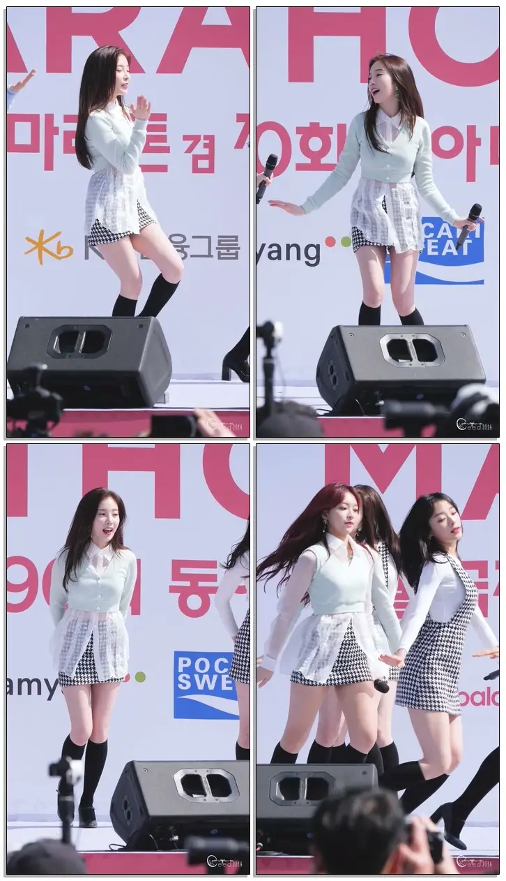 190317 에이프릴 APRIL 채경 Tinker Bell 팅커벨 @ 서울국제마라톤대회 잠실운동장 4K 60P 직캠