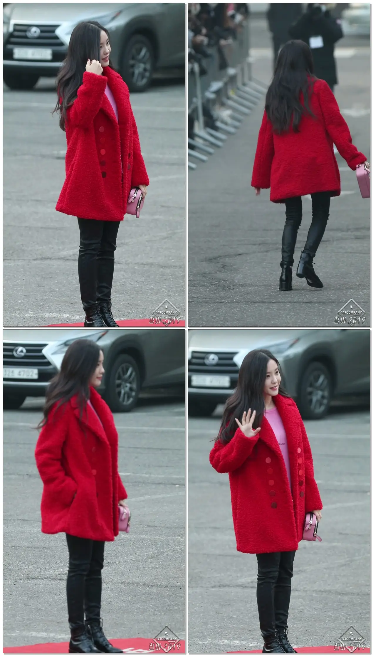 T-ARA HYOMIN Music Bank 190301 티아라 효민 BY 147Company 철이 - 뮤직뱅크 출근길 직캠 fancam
