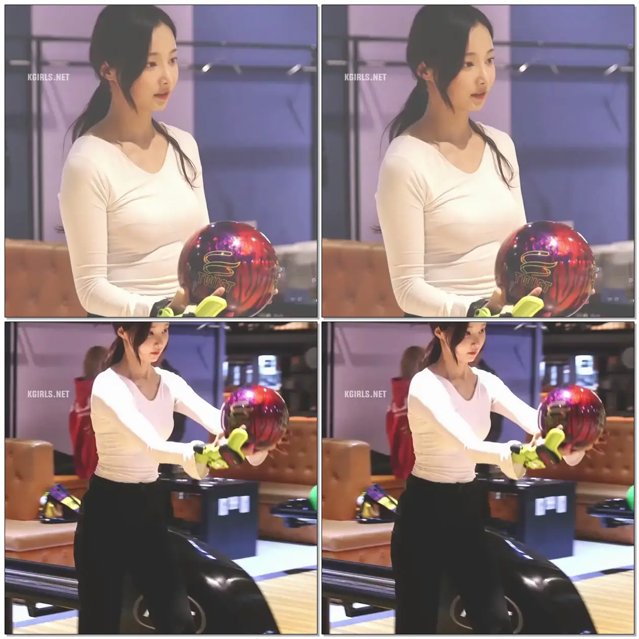 볼링치는 모모랜드 연우.gif