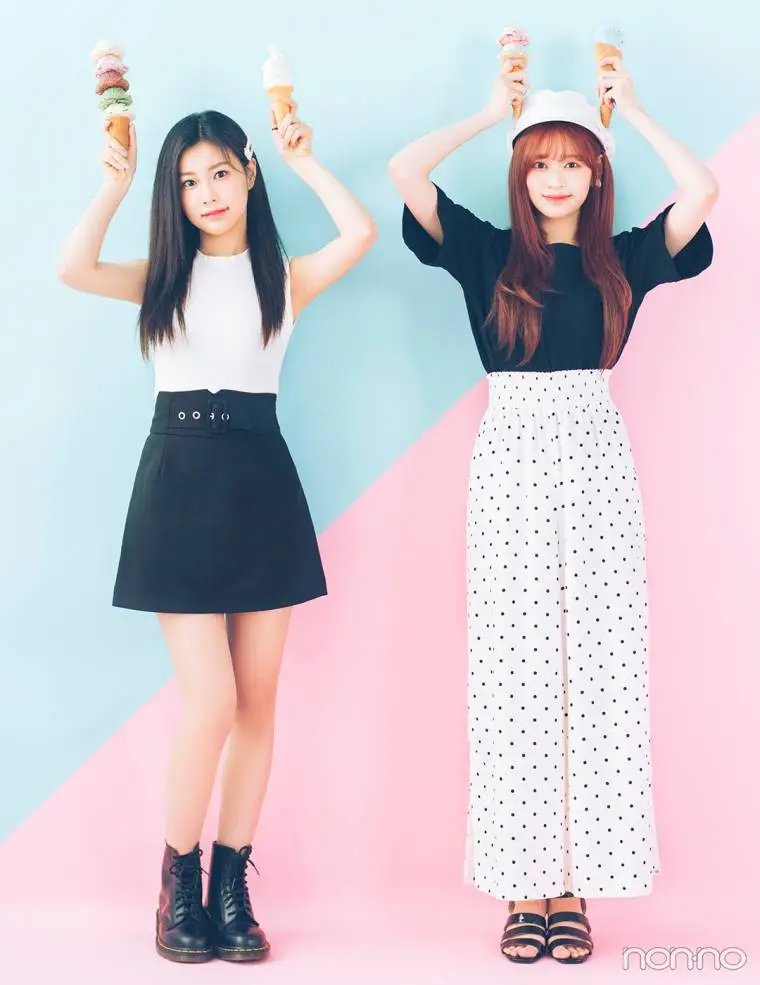 아이즈원 강혜원 & 김민주, 논노 웹 매거진