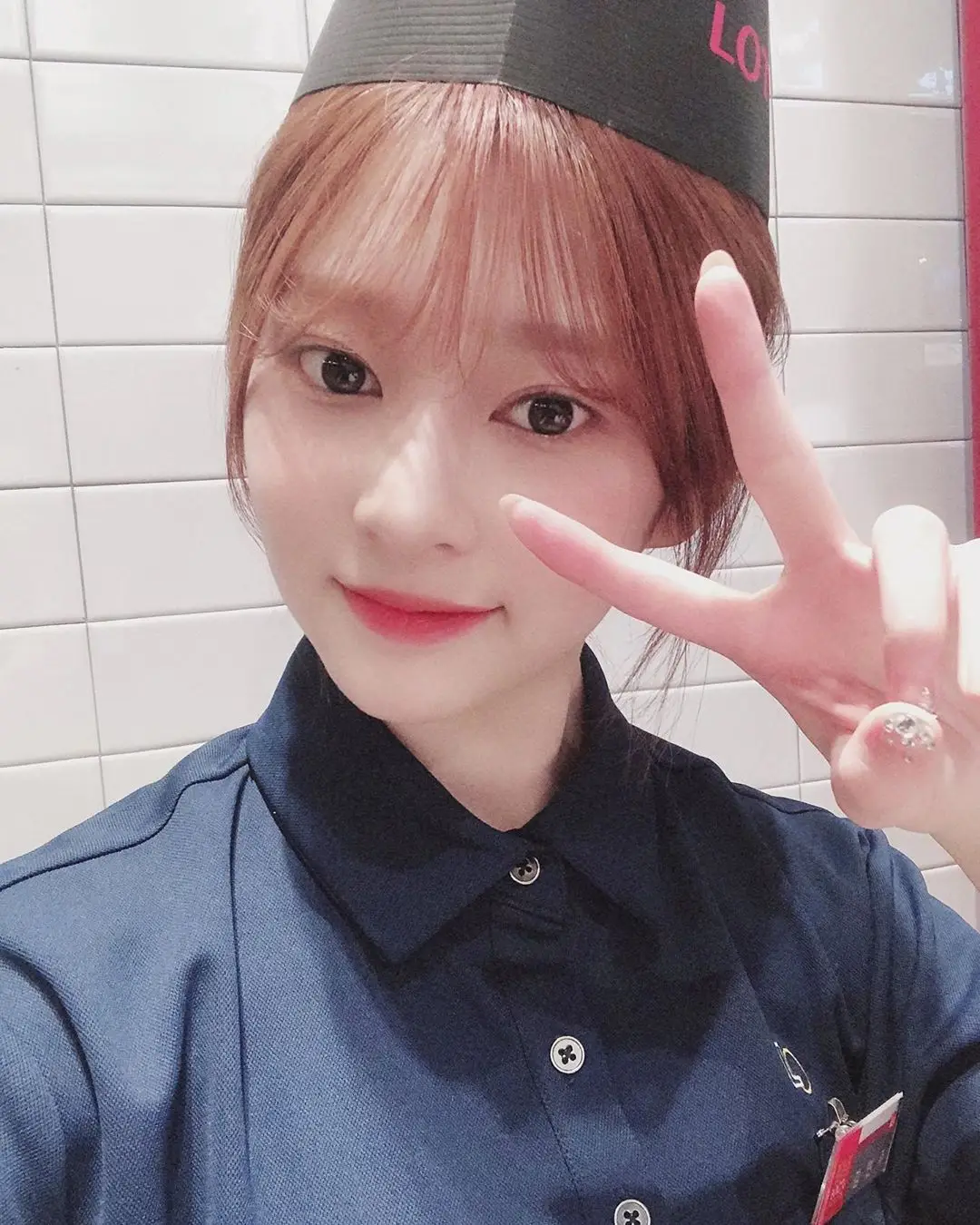 롯데리아 알바생 #김민주 #아이즈원