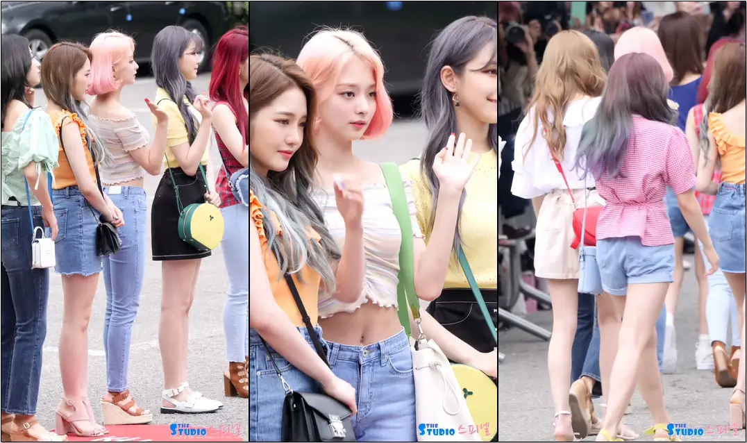 190621 #프로미스나인 #이나경 뮤직뱅크 출근길 #직캠 #fromis_9 #Nagyung #fancam