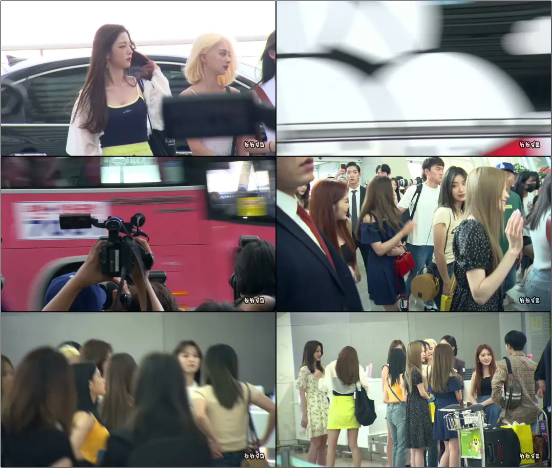 190817 #프로미스나인 (#fromis_9) - 인천공항 출국 (incheon Airport Departure) #직캠(#Fancam)