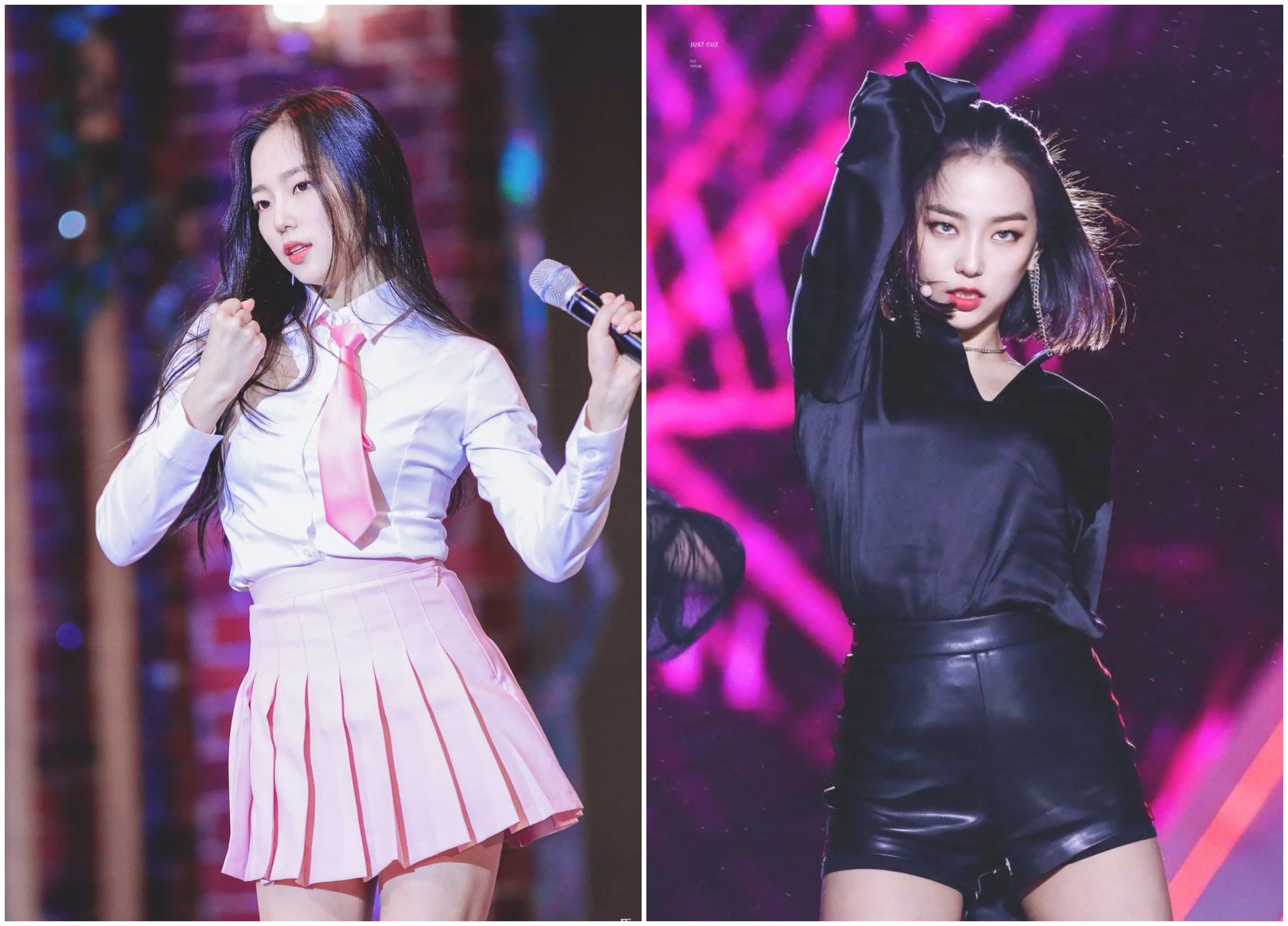 CLC 장예은 장발 VS 단발.jpgif