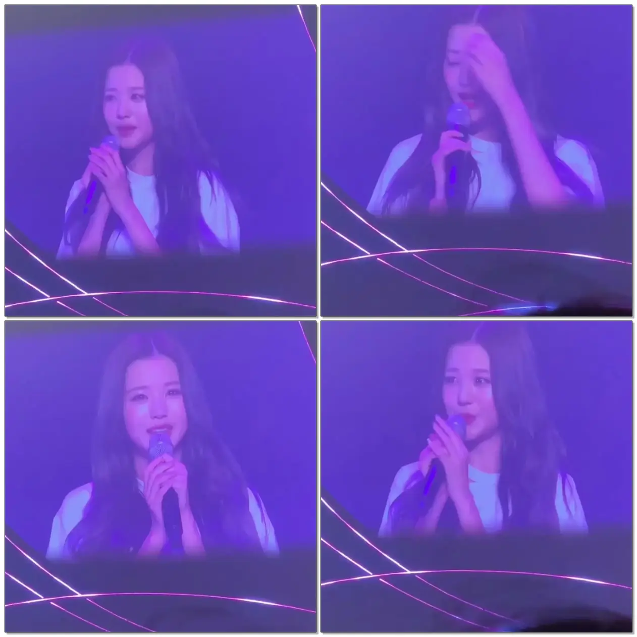 울면서 콘서트 소감 말하는 원영이와 유진이 @아이즈원 콘서트