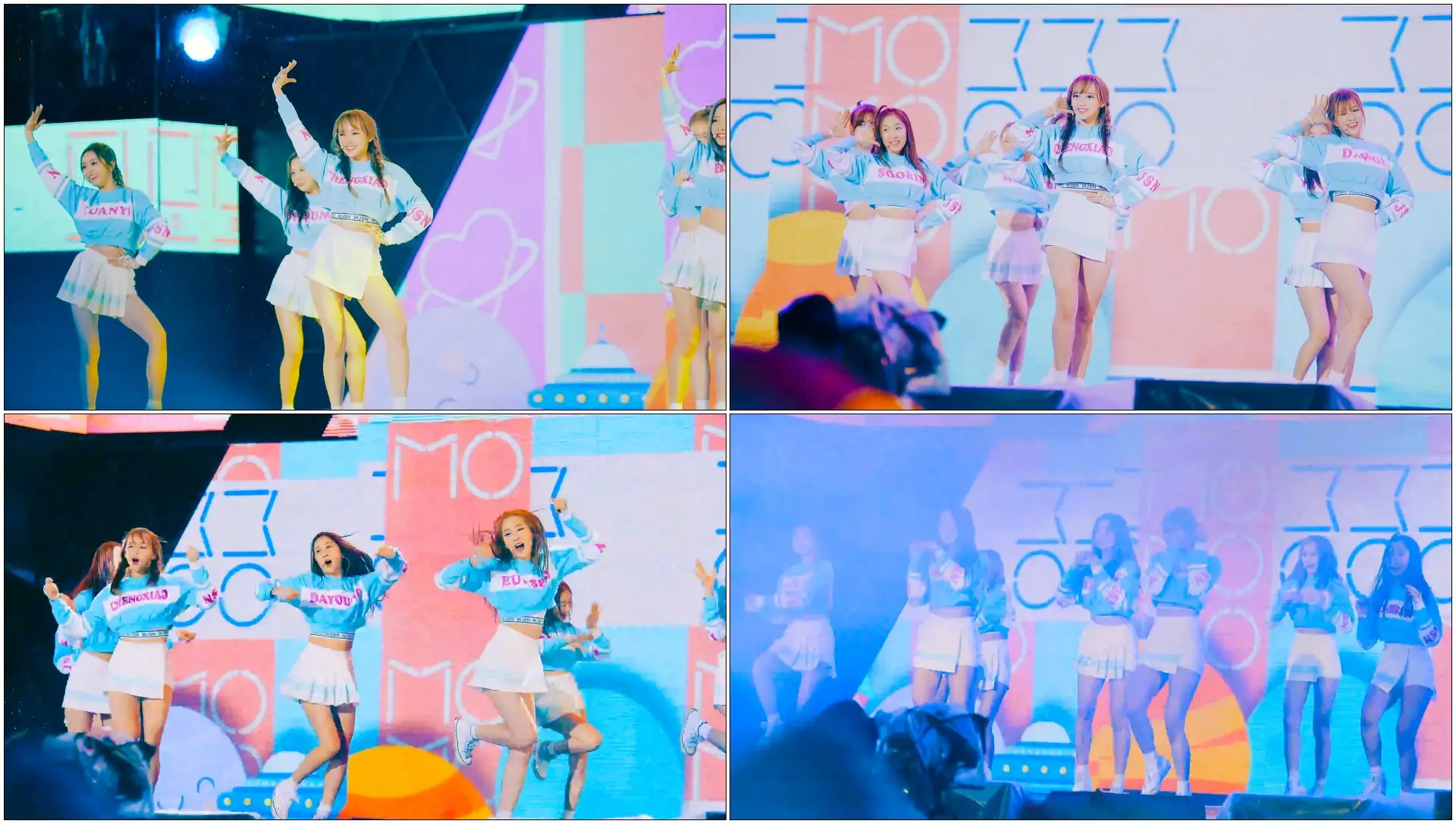 위험했던 우주소녀 빗속 무대 @ 160427 쇼챔피언