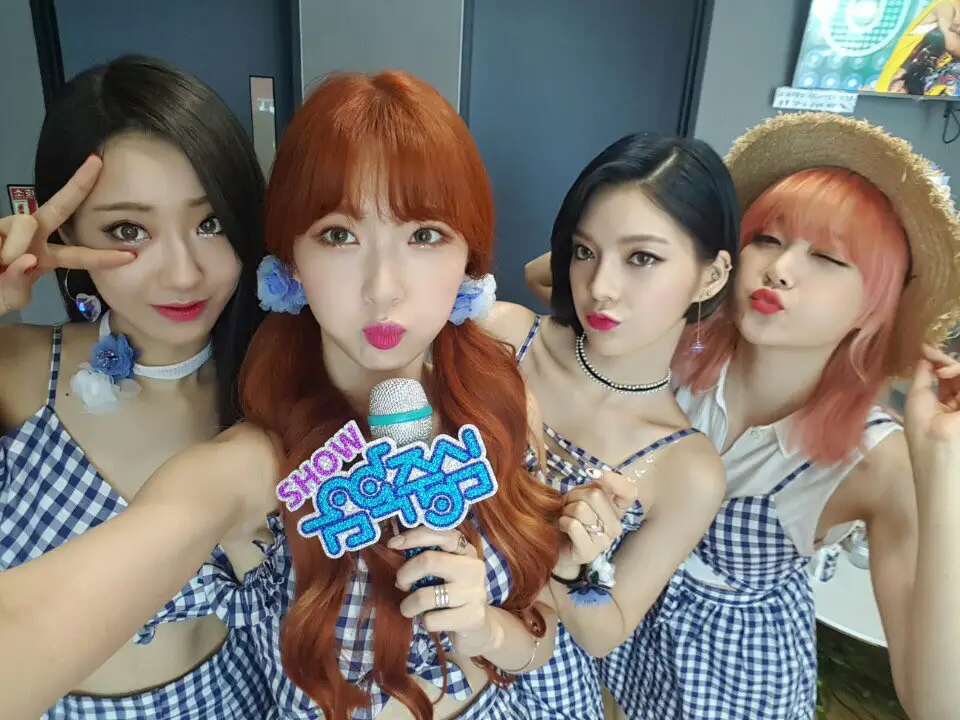 [160821 인기가요] 나인뮤지스A [9MUSES A] - 입술에 입술(Lip 2 Lip)