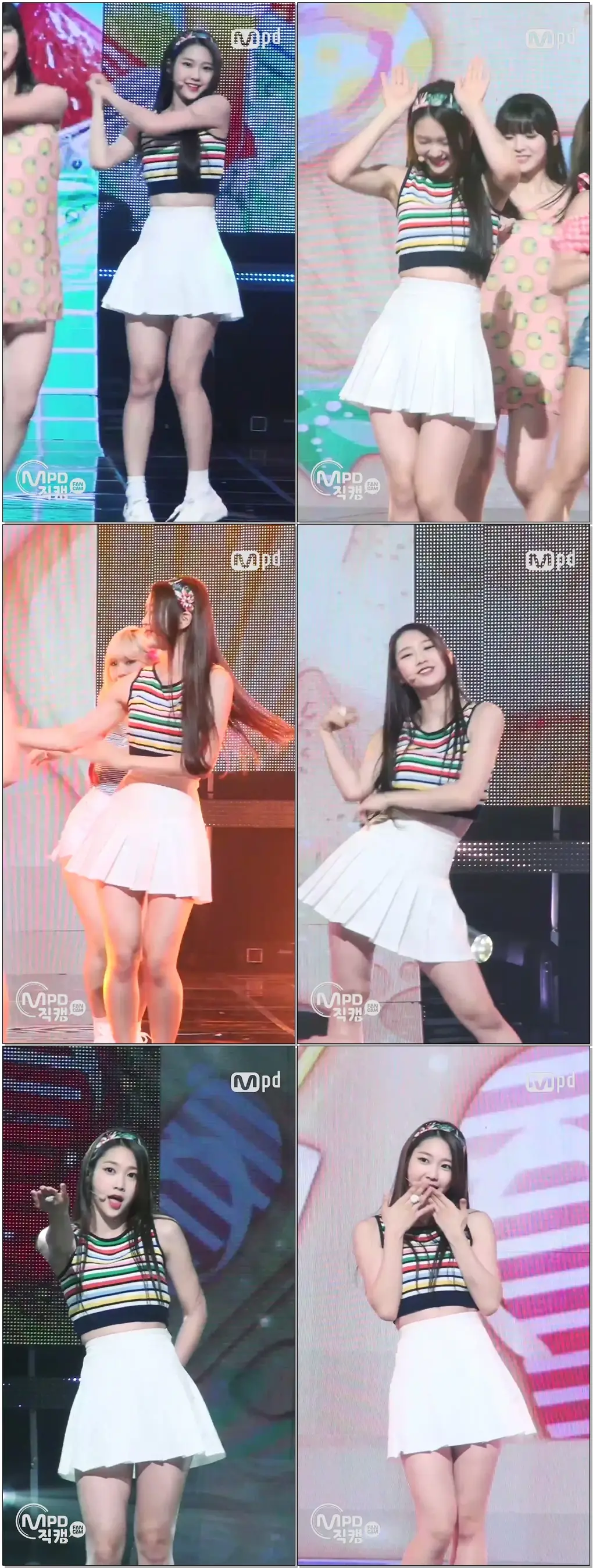 [MPD직캠] 오마이걸 지호 직캠 내 얘길 들어봐(A-ing) OH MY GIRL Ji Ho Listen to my word Fancam @엠카운트다운_160825