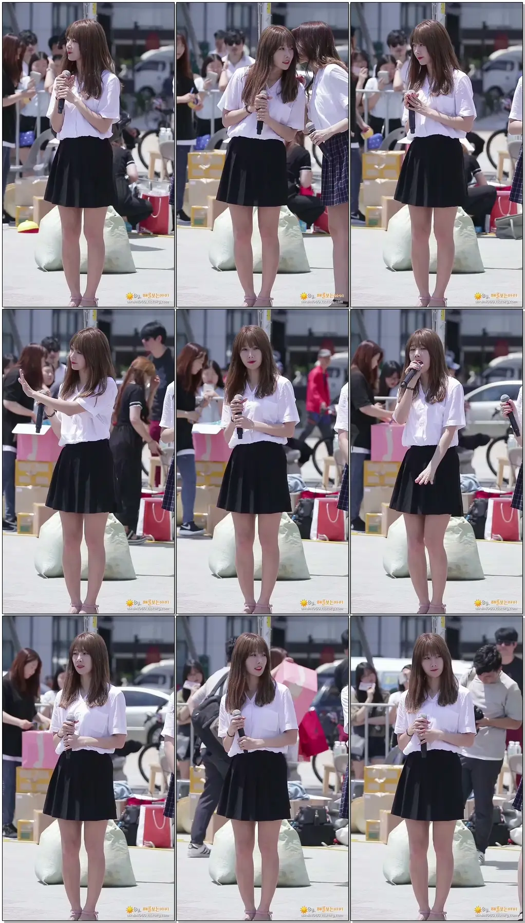 160709 다이아 - 널 기다려 유니스 직캠 부산 광안리 버스킹공연 by 해를보는아이
