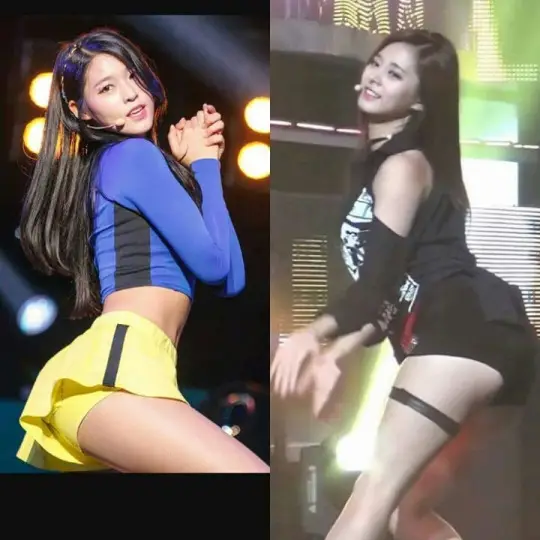 설현.쯔위 몸매 비교.jpg