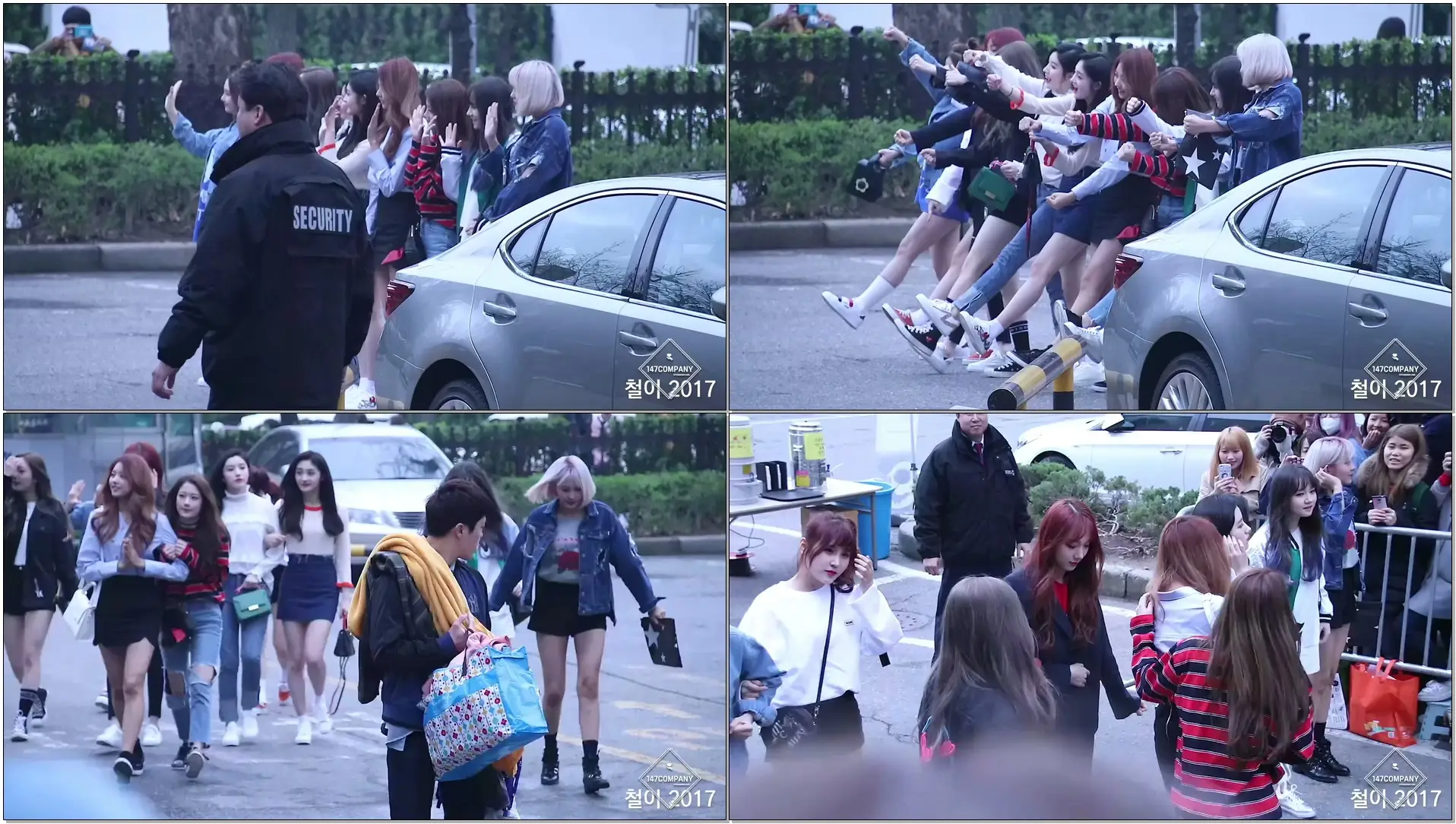170407 FULL-HD (출근길) 프리스틴(PRISTIN) 전체 BY 철이 147Company - kbs 뮤직뱅크 신관공개홀(직캠/fancam)