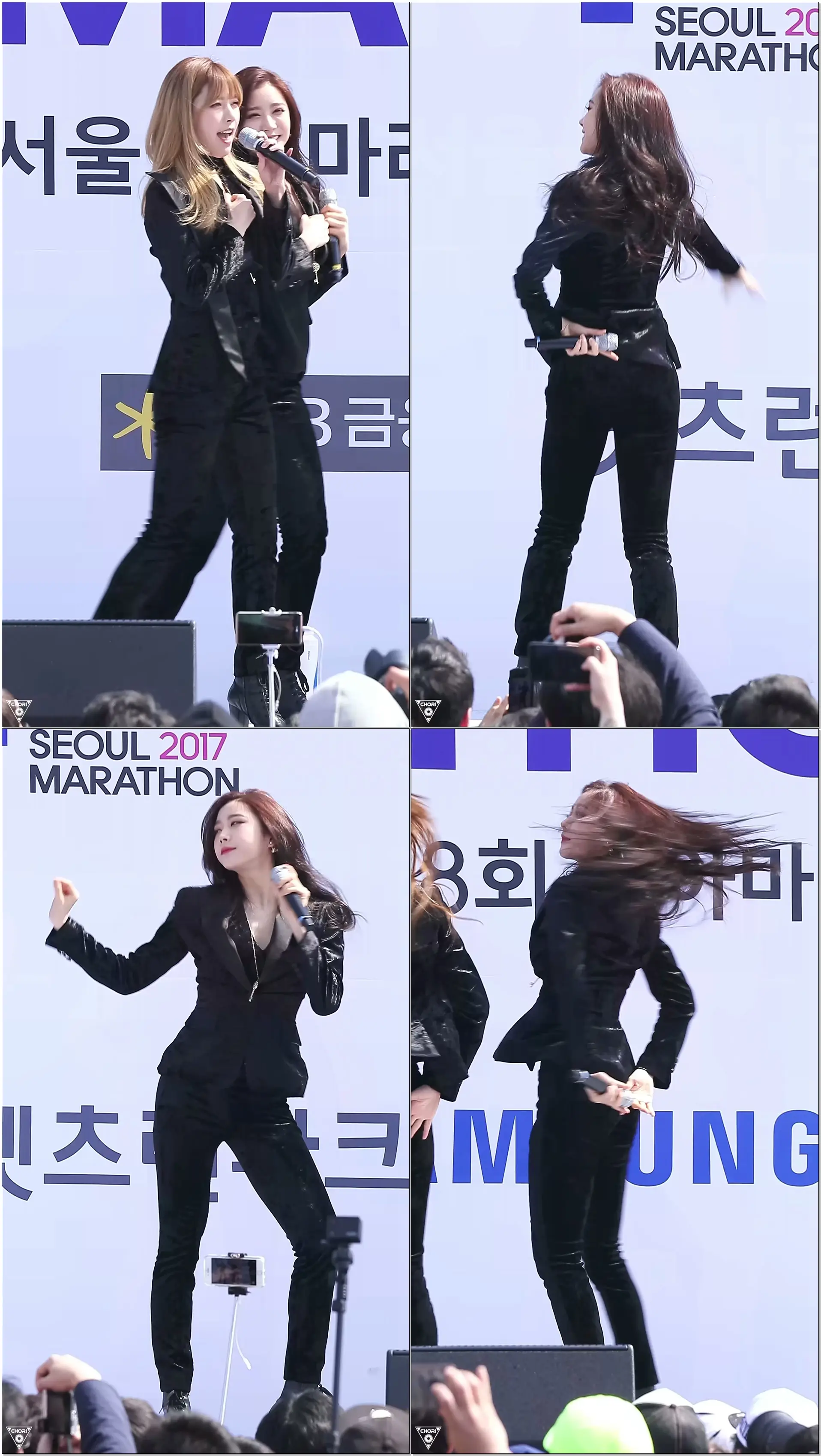 170319 헬로비너스(HELLOVENUS) 유영(Yooyoung) - 차마실래? @2017 서울국제마라톤(잠실종합운동장)/Fancam By 쵸리(CHORI)