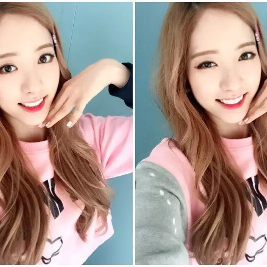 우주소녀 160316 인스타그램 - 짜잔 색다른조합인가요? ㅋㅋ