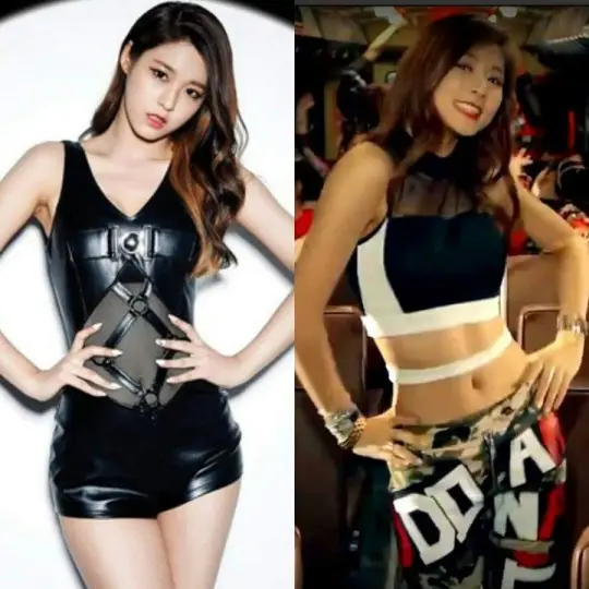 설현.쯔위 몸매 비교.jpg