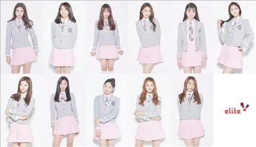 아이오아이, 학생복 엘리트 전속 모델 발탁