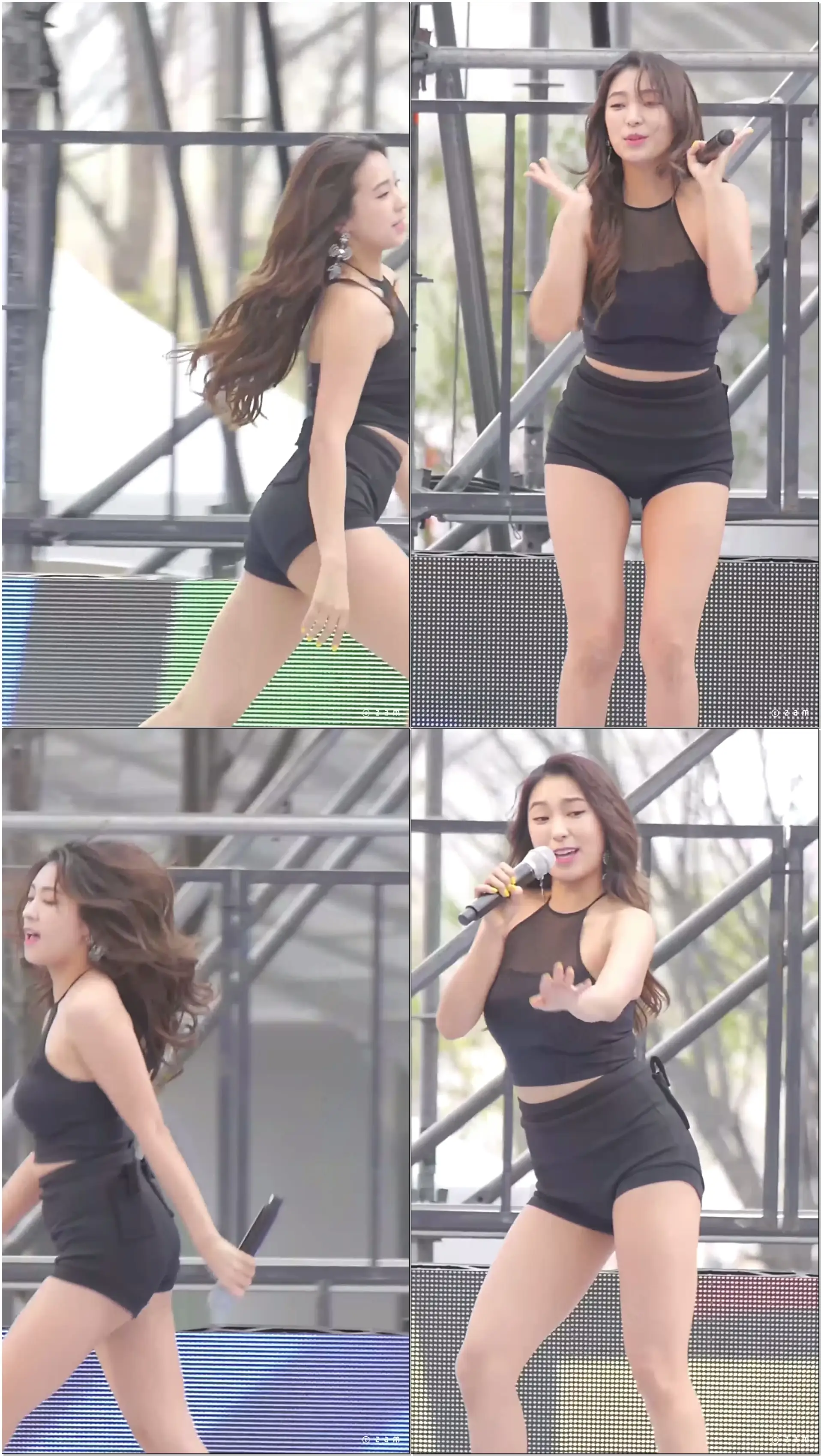 170408 씨스타 보라 - Shake It (석촌호수벚꽃축제 롯데월드타워) 직캠 fancam by zam