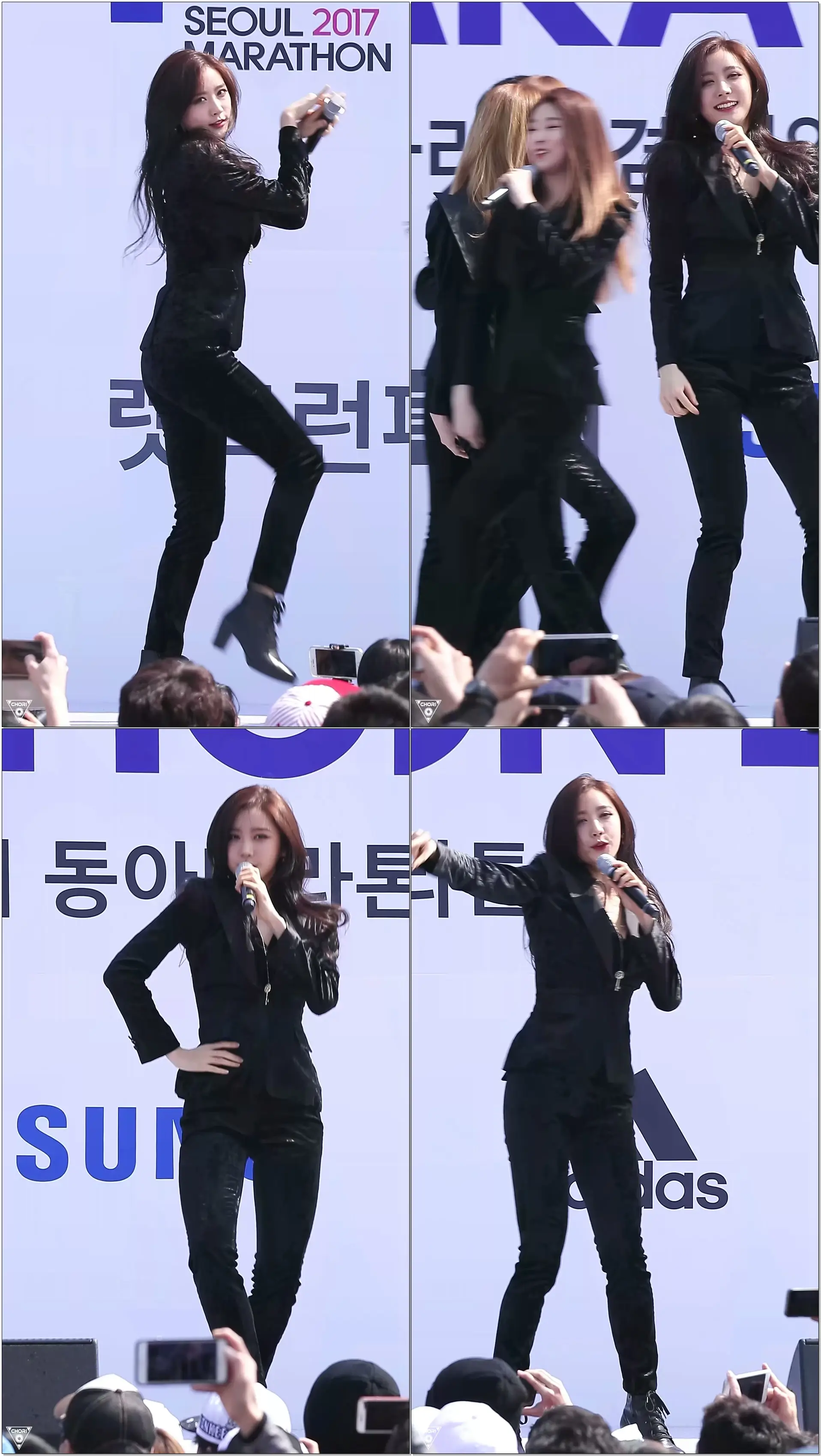 170319 헬로비너스(HELLOVENUS) 유영(Yooyoung) - Venus @2017 서울국제마라톤(잠실종합운동장)/Fancam By 쵸리(CHORI)