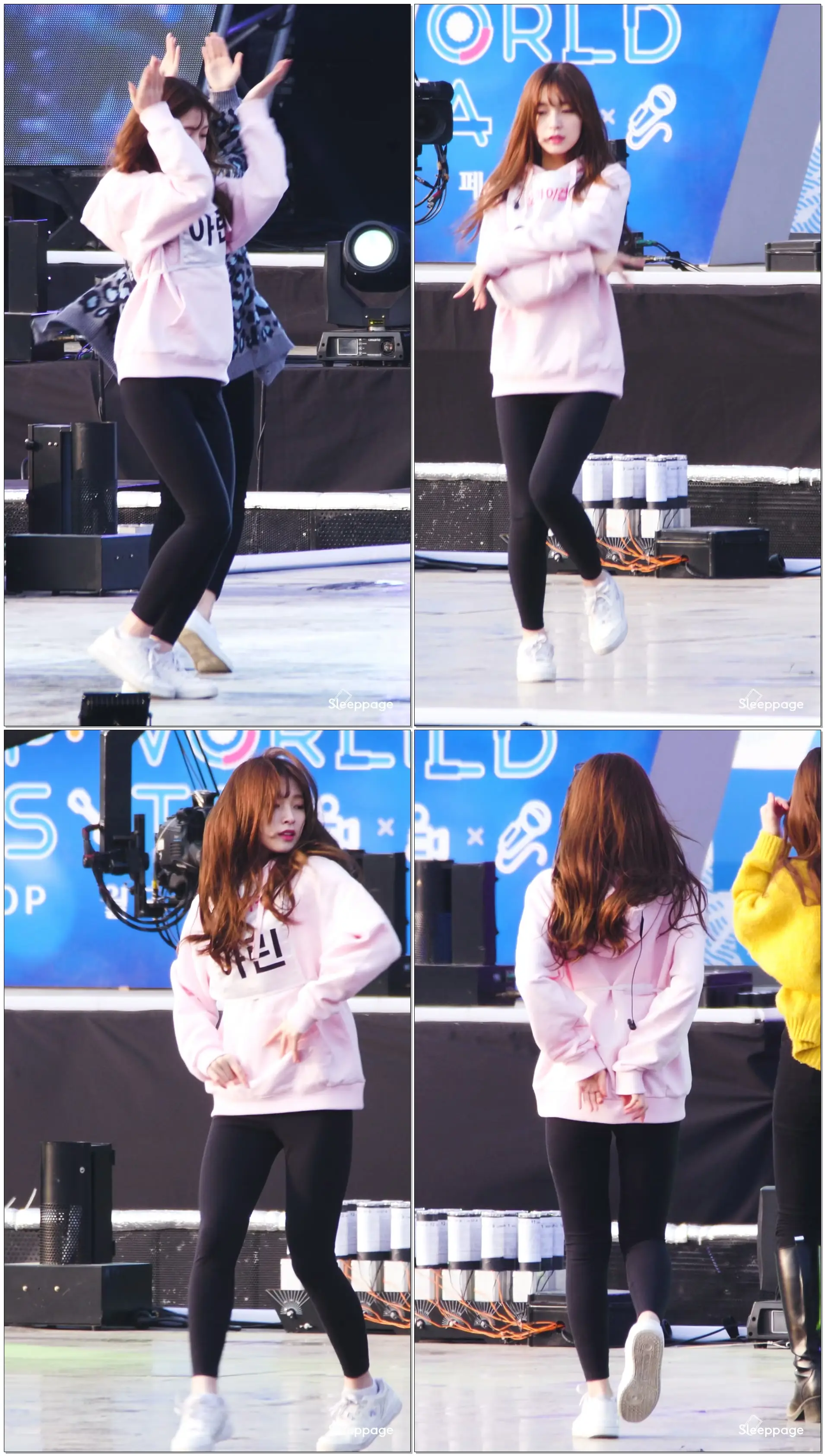 180210 오마이걸 Oh My Girl 비밀정원 Screct Garden 아린 ARIN 리허설 @ 강릉KPOP월드페스타 By Sleeppage