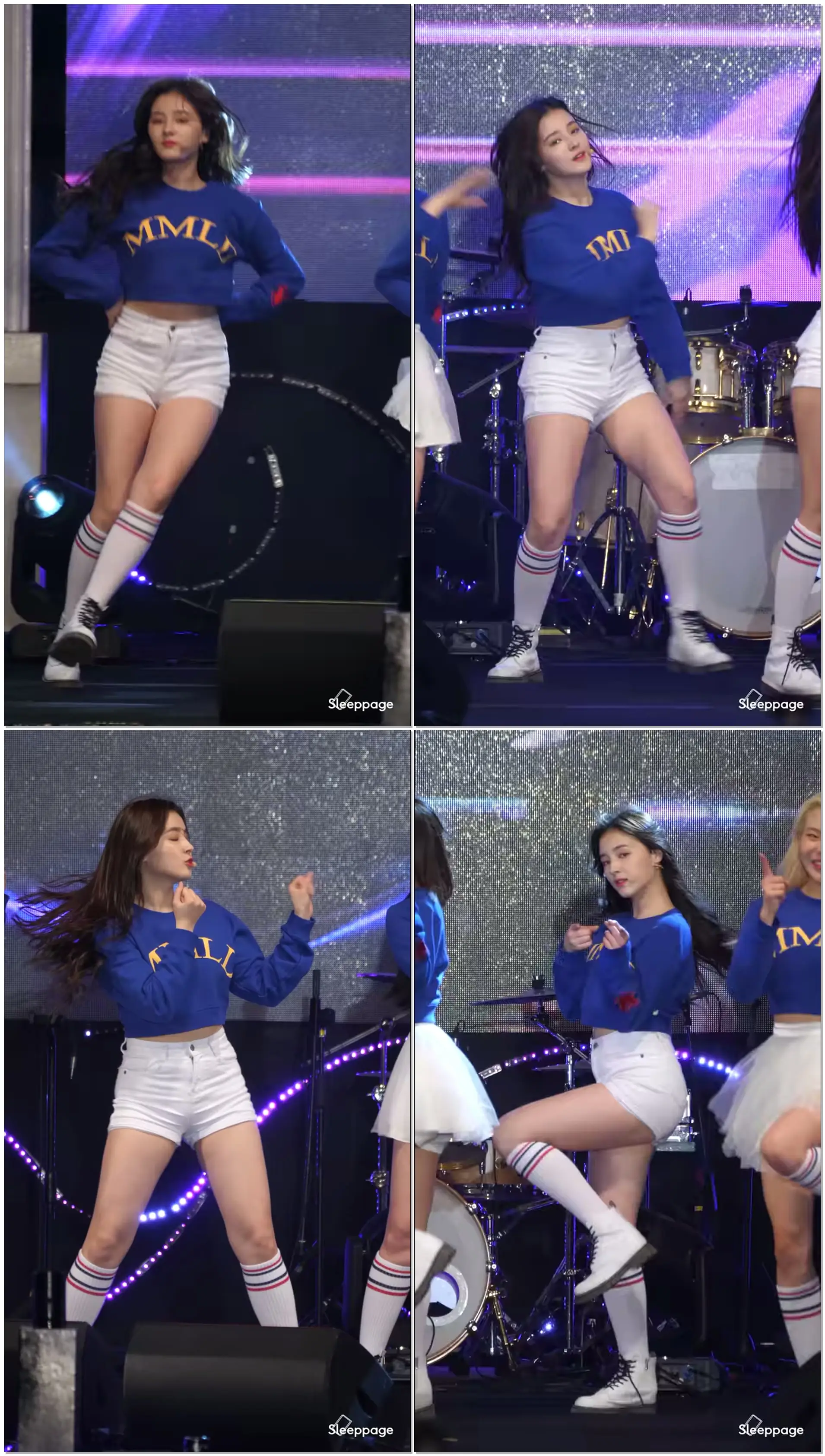 [4K] 180331 모모랜드 MOMOLAND 꼼짝마 Freeze! 낸시 Nancy @ 평창너머세계로 By Sleeppage