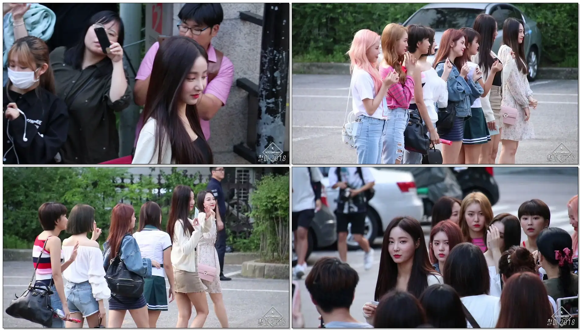180720 모모랜드 (MOMOLAND) 전체 출근길 BY 철이 147Company - kbs 뮤직뱅크 신관공개홀(직캠/fancam)