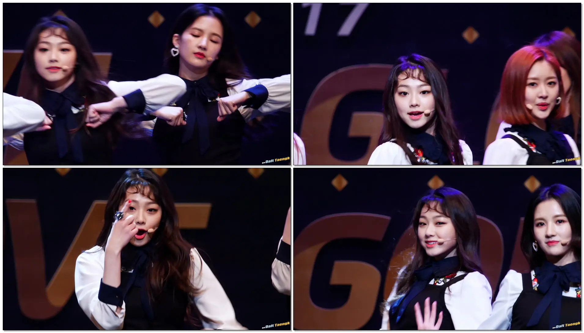 [horizontal] 171213 미나 Mina 구구단 gugudan 'Chococo' @골든글러브 시상식 4K 60P 직캠 by DaftTaengk