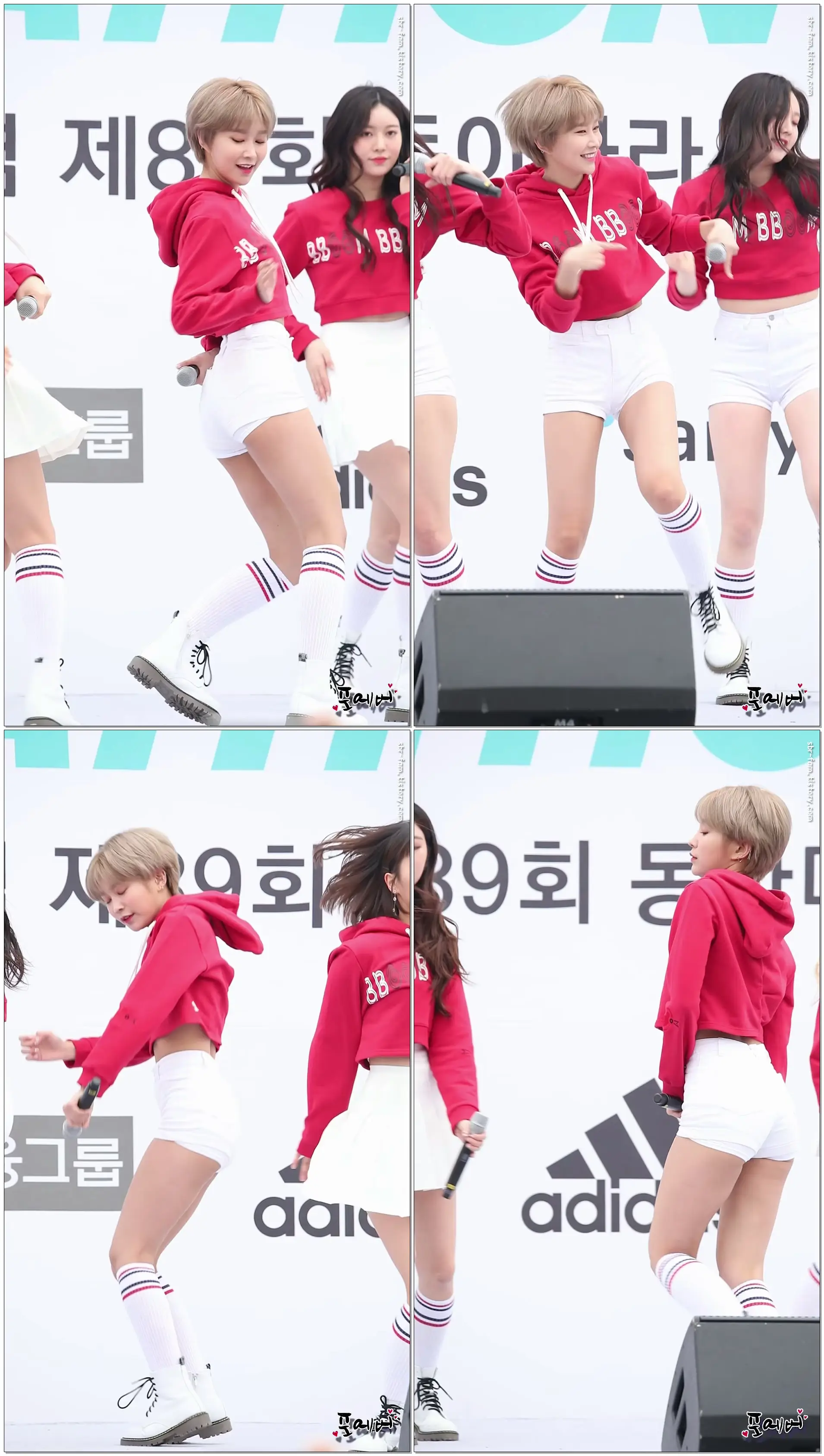 180318 모모랜드(Momoland) 혜빈-뿜뿜 2018 서울국제마라톤 축하공연 직캠(fancam) by 포에버