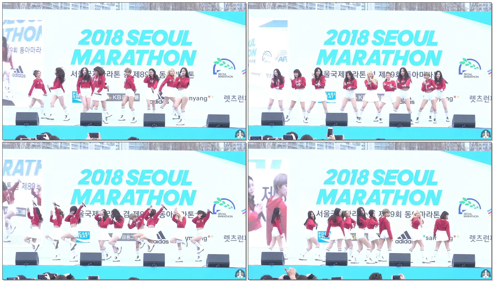 [4K] 180318 모모랜드 (MOMOLAND) 전체캠 (Full Cam) - 뿜뿜 (BBoom BBoom) @ 2018서울국제마라톤축하공연 By 신비글
