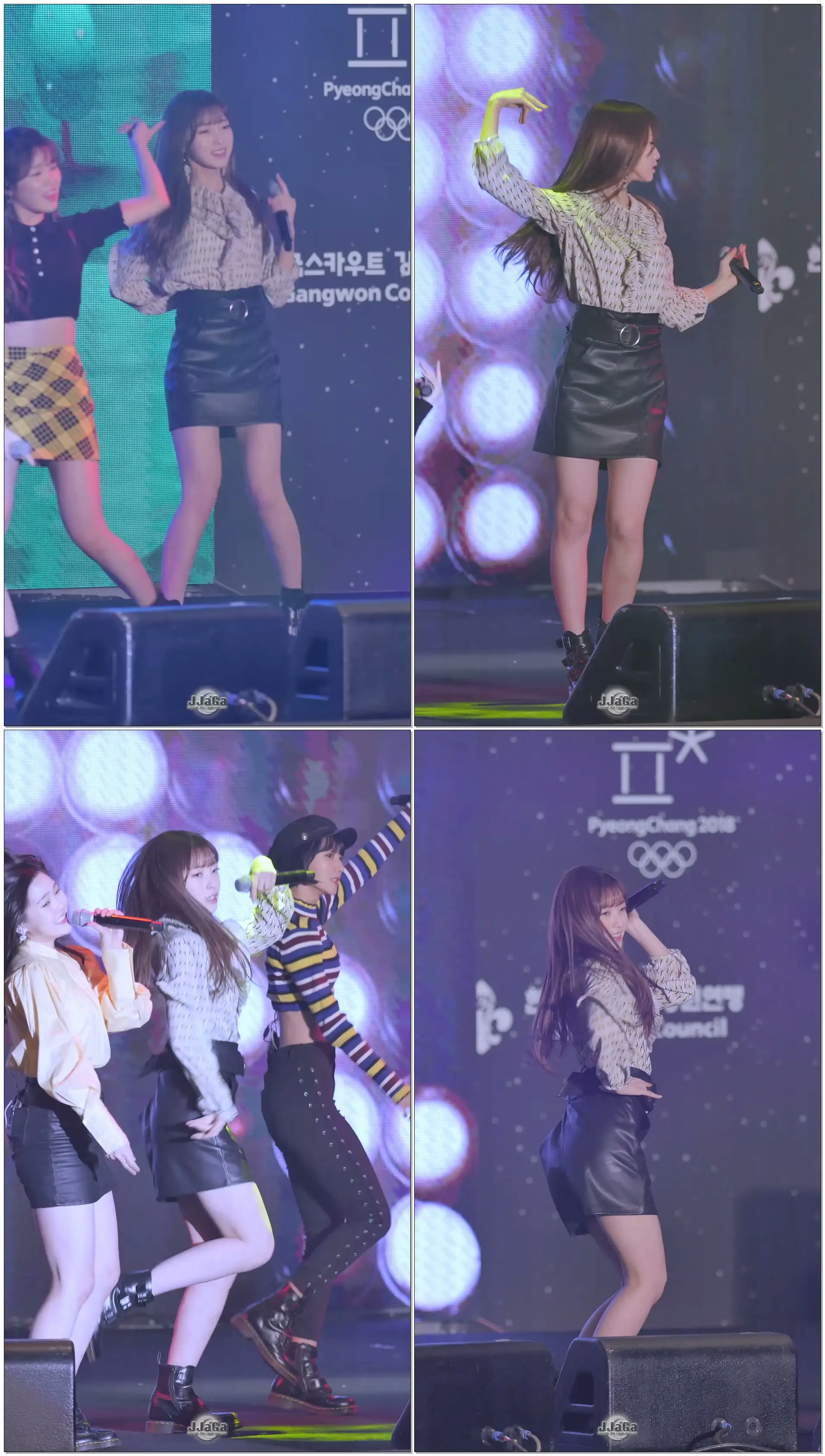 180224 오마이걸 아린 직캠 (Oh My Girl Arin) -'윈디데이(WINDY DAY)' (Fancam) By.JJaGa !평창올림픽