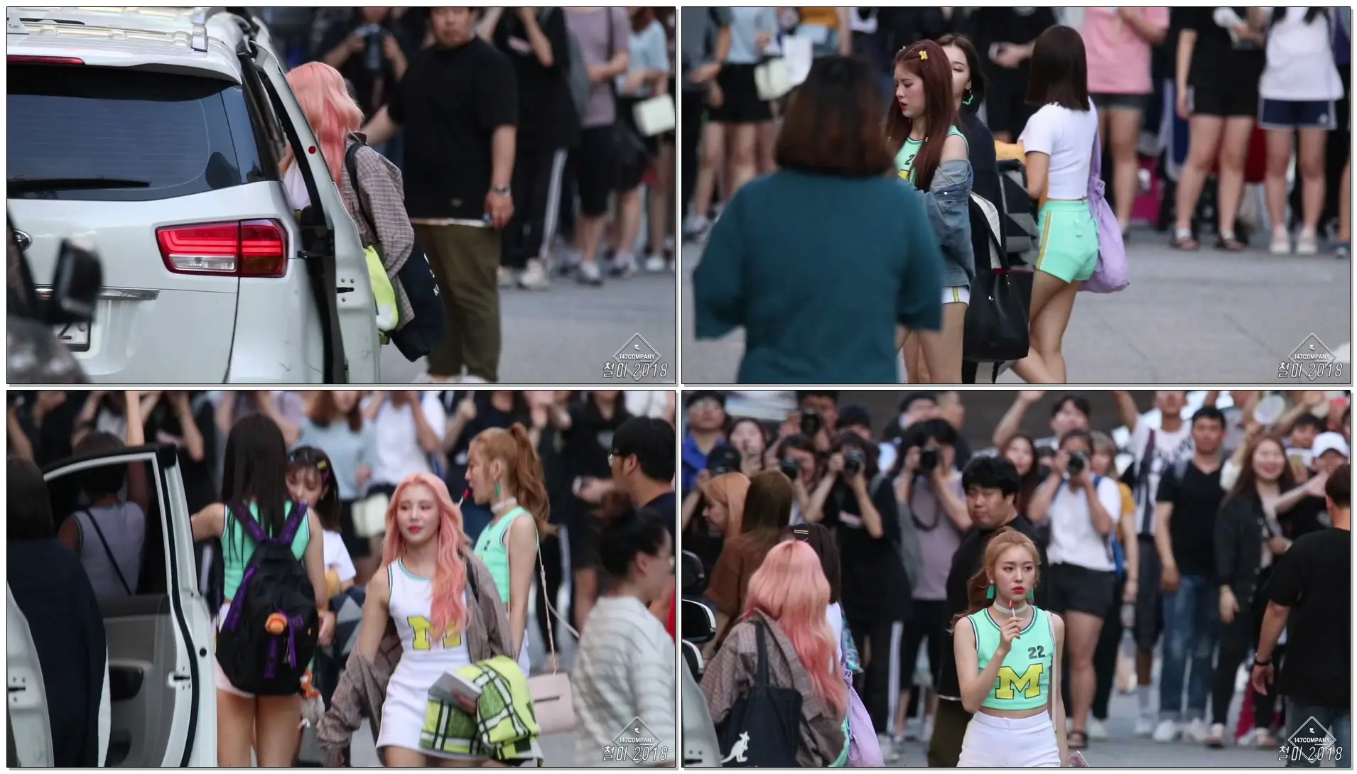 180720 모모랜드 (MOMOLAND) 전체 퇴근길 BY 철이 147Company - kbs 뮤직뱅크 신관공개홀(직캠/fancam)