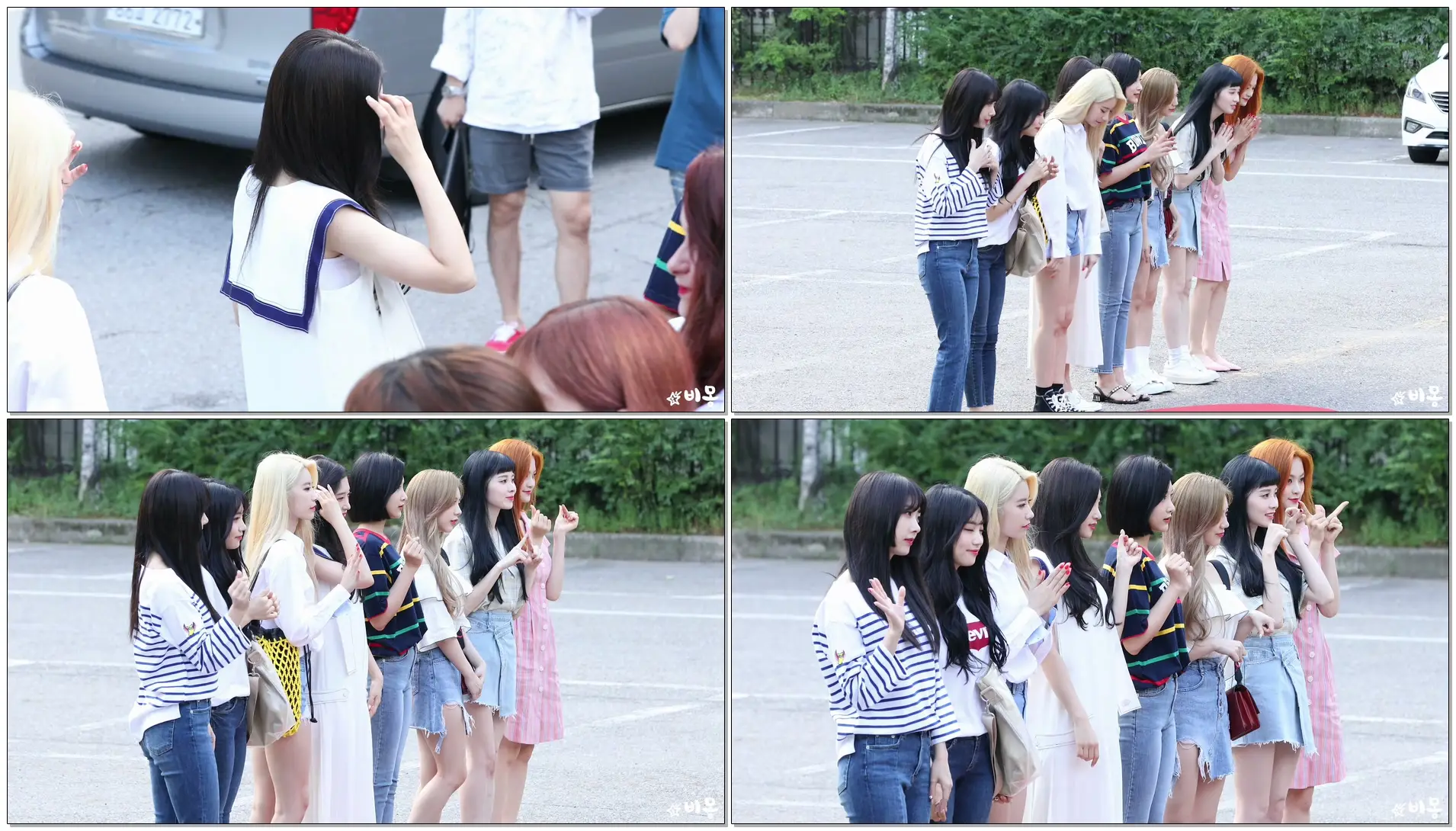 180810 다이아(DIA) 출근길 [뮤직뱅크] 4K 직캠 by 비몽