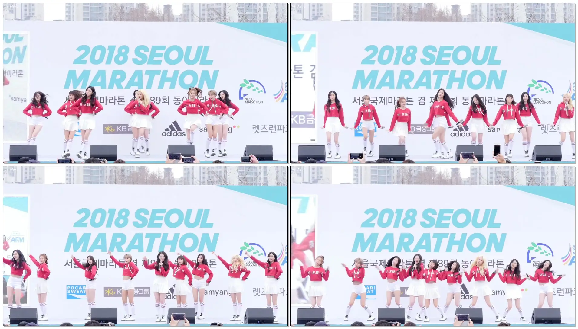 180318 MOMOLAND (모모랜드) - Freeze(꼼짝마) 2배속 Ver. [전체] 직캠 Fancam (2018서울국제마라톤) by Mera