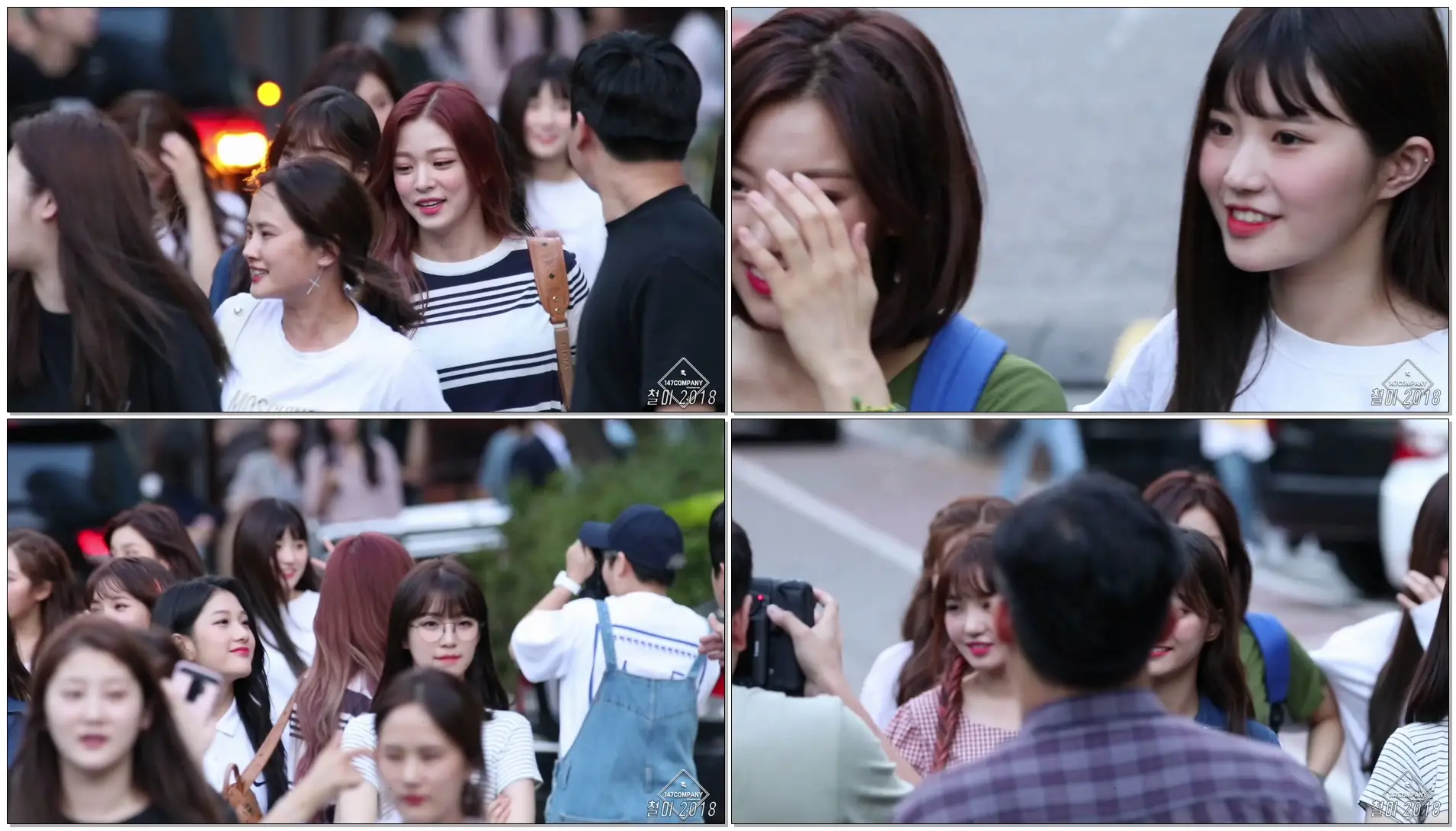 1806713 프로미스나인 (fromis_9) 전체 퇴근길 BY 철이 147Company - kbs 뮤직뱅크 신관공개홀(직캠/fancam)