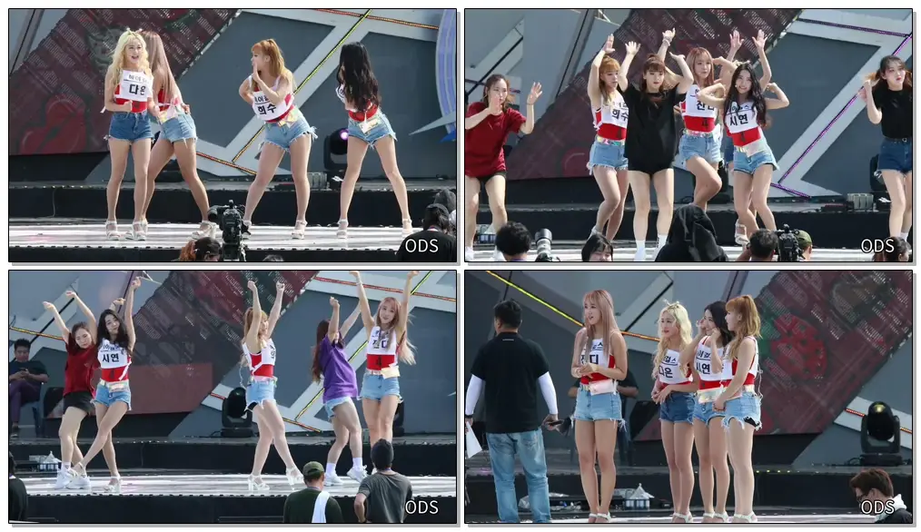 180902 헤이걸스(HEYGIRLS) 전체 녹여줘 리허설 - 2018 인천공항 Sky Festival