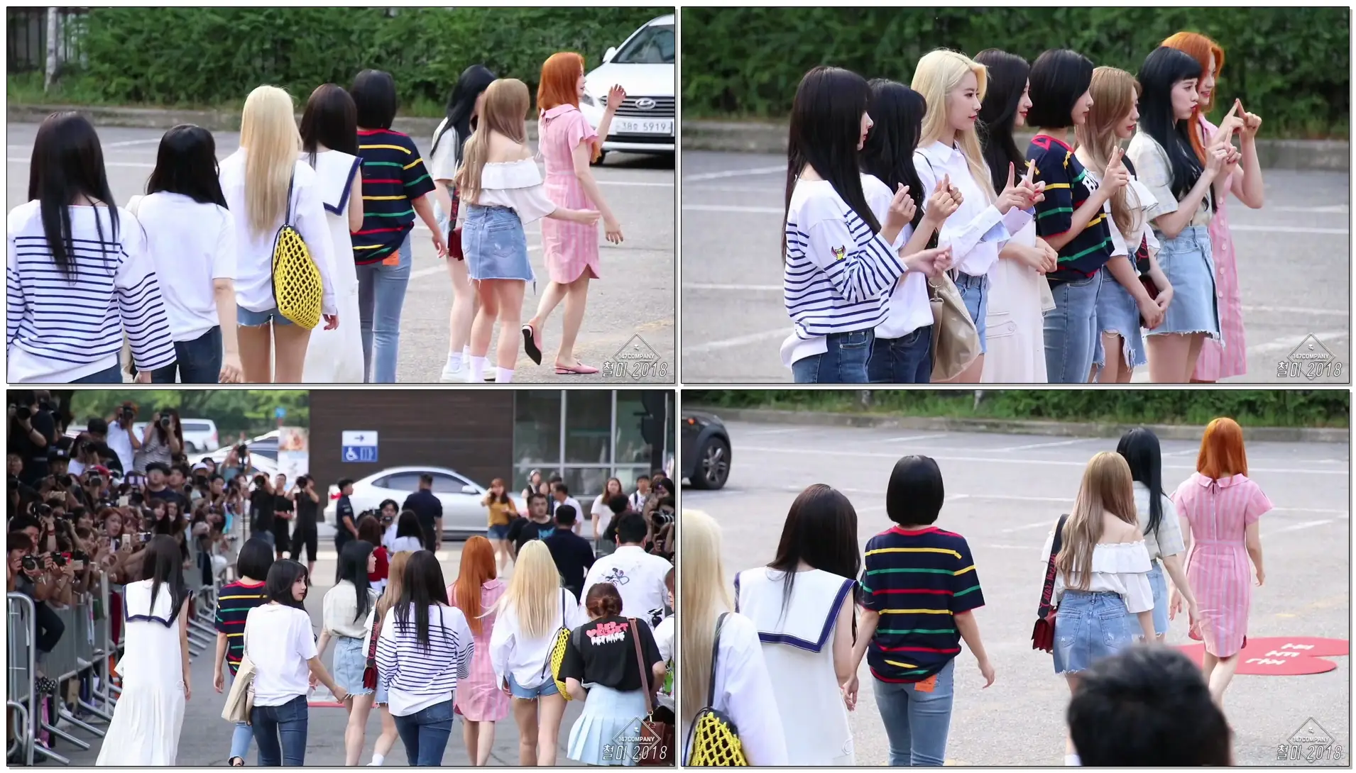180810 다이아 (DIA) 전체 출근길 BY 철이 147Company - kbs 뮤직뱅크 신관공개홀(직캠/fancam)