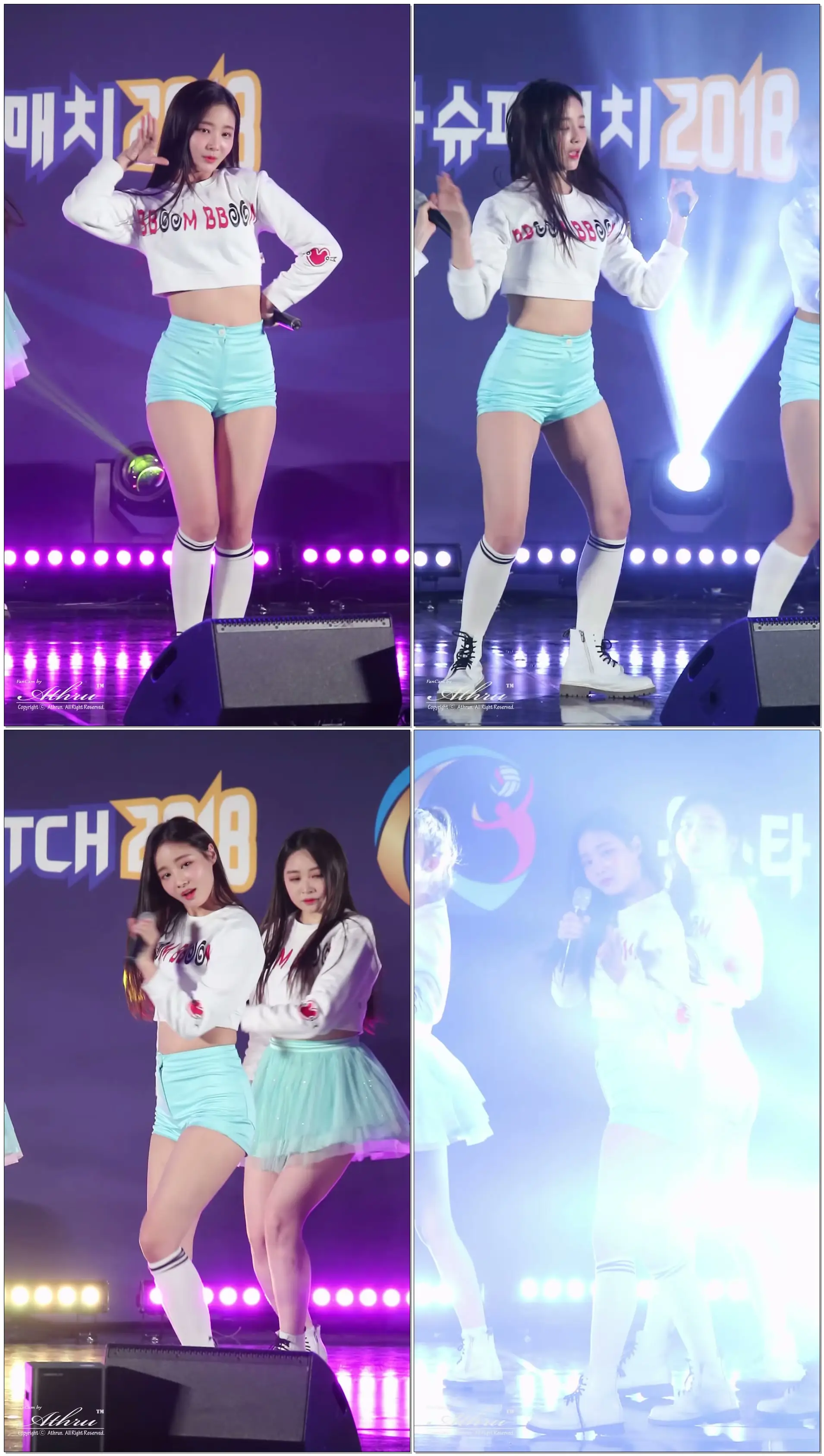 180408 MOMOLAND 모모랜드 연우 +BBoomBBoom (뿜뿜) (직캠/FanCam) @한국-태국 여자배구 올스타매치 by Athrun