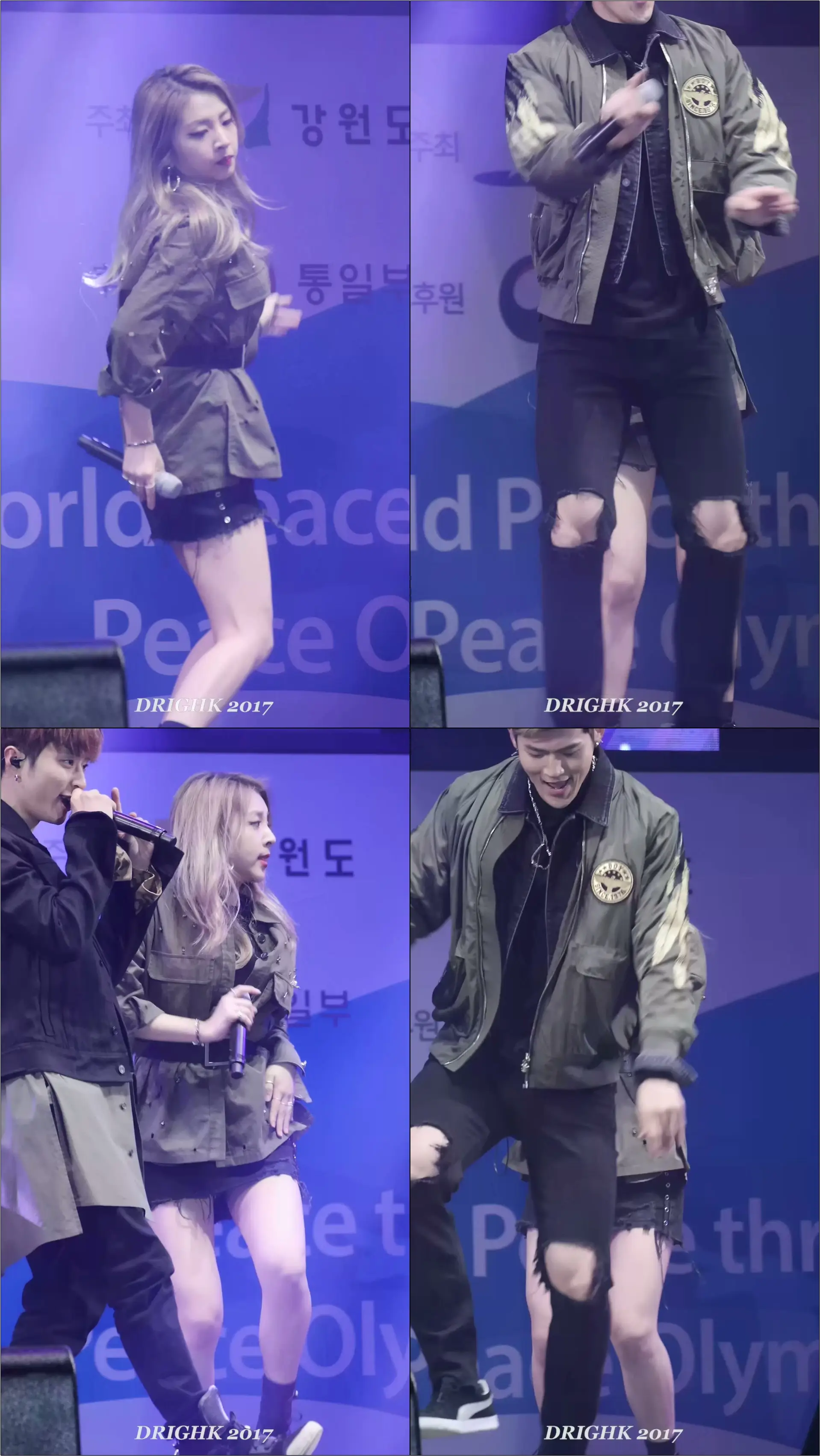 카드(KARD) 전지우 'Oh NaNa' 직캠fancam [171021 강원도 평화통일페스티벌]