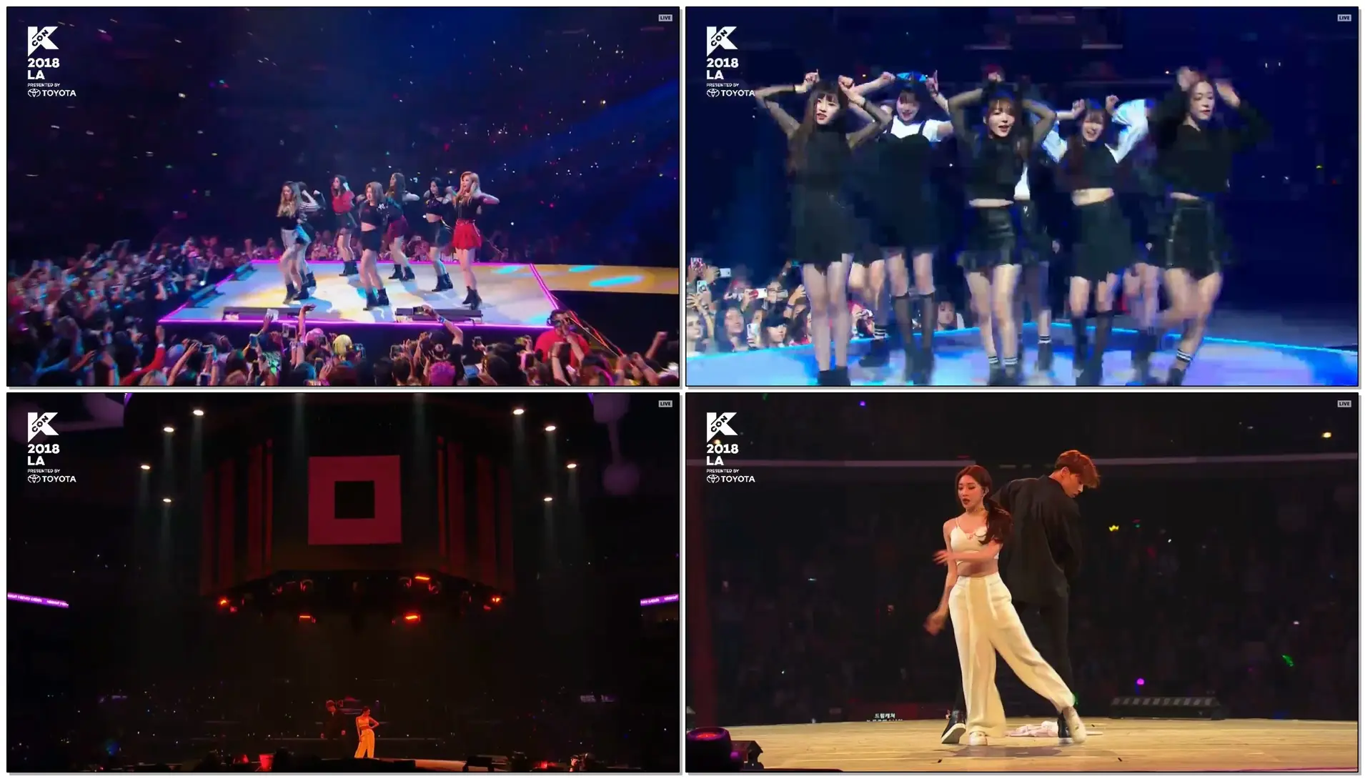 Dreamcatcher + Fromis_9 + Chungha - Midnight Fantasy Garden (Sexy Stage) @ KCON LA 180812