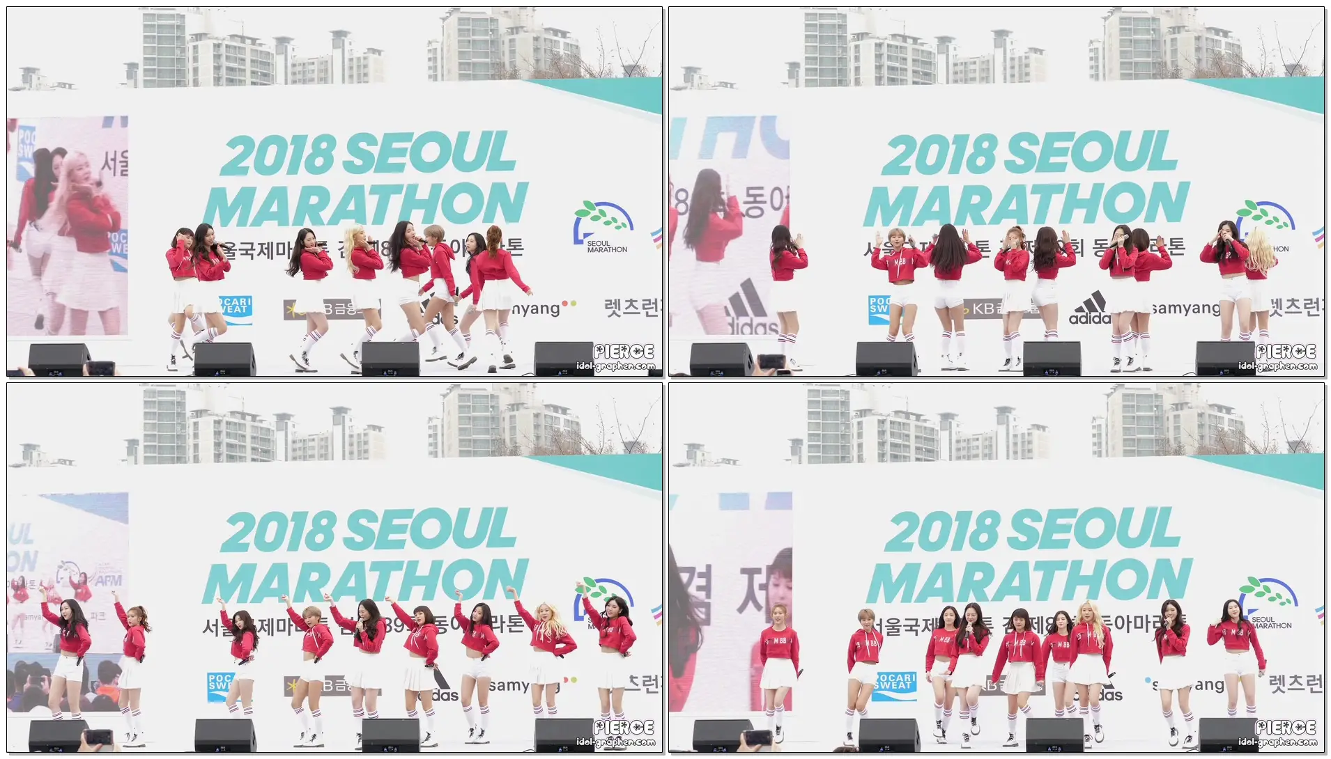[4K] [180318] 모모랜드 MOMOLAND - 꼼짝마 Freeze (서울국제마라톤대회 축하공연) 직캠/Fancam by PIERCE