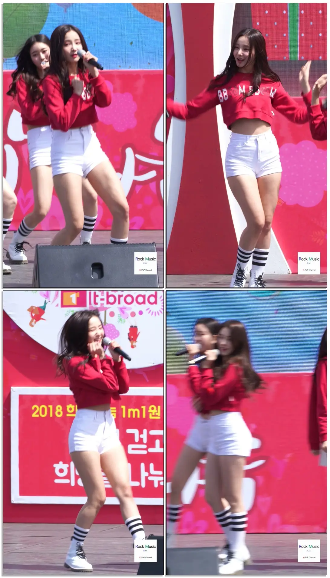 모모랜드 연우 (Yeonwoo )[4K 직캠]짠쿵쾅 JJan! Koong! Kwang! ,1M1원 자선걷기@180407 락뮤직