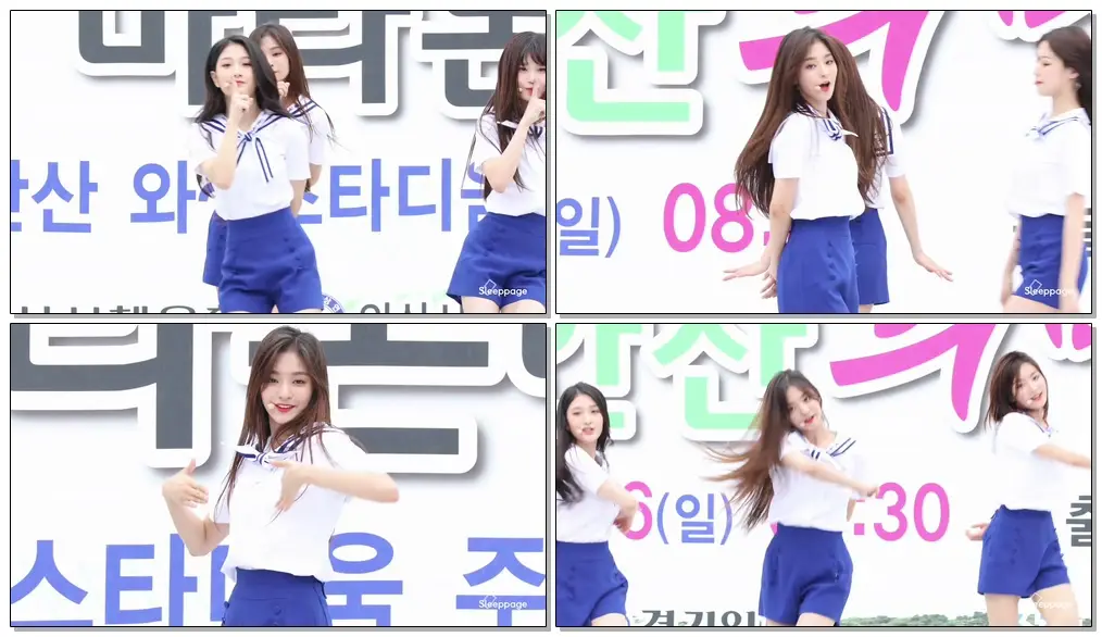 [4K] 180916 프로미스나인 fromis9 유리구두 Glass Shoes 이나경 LEE NAKYUNG @ 안산희망마라톤 By Sleeppage