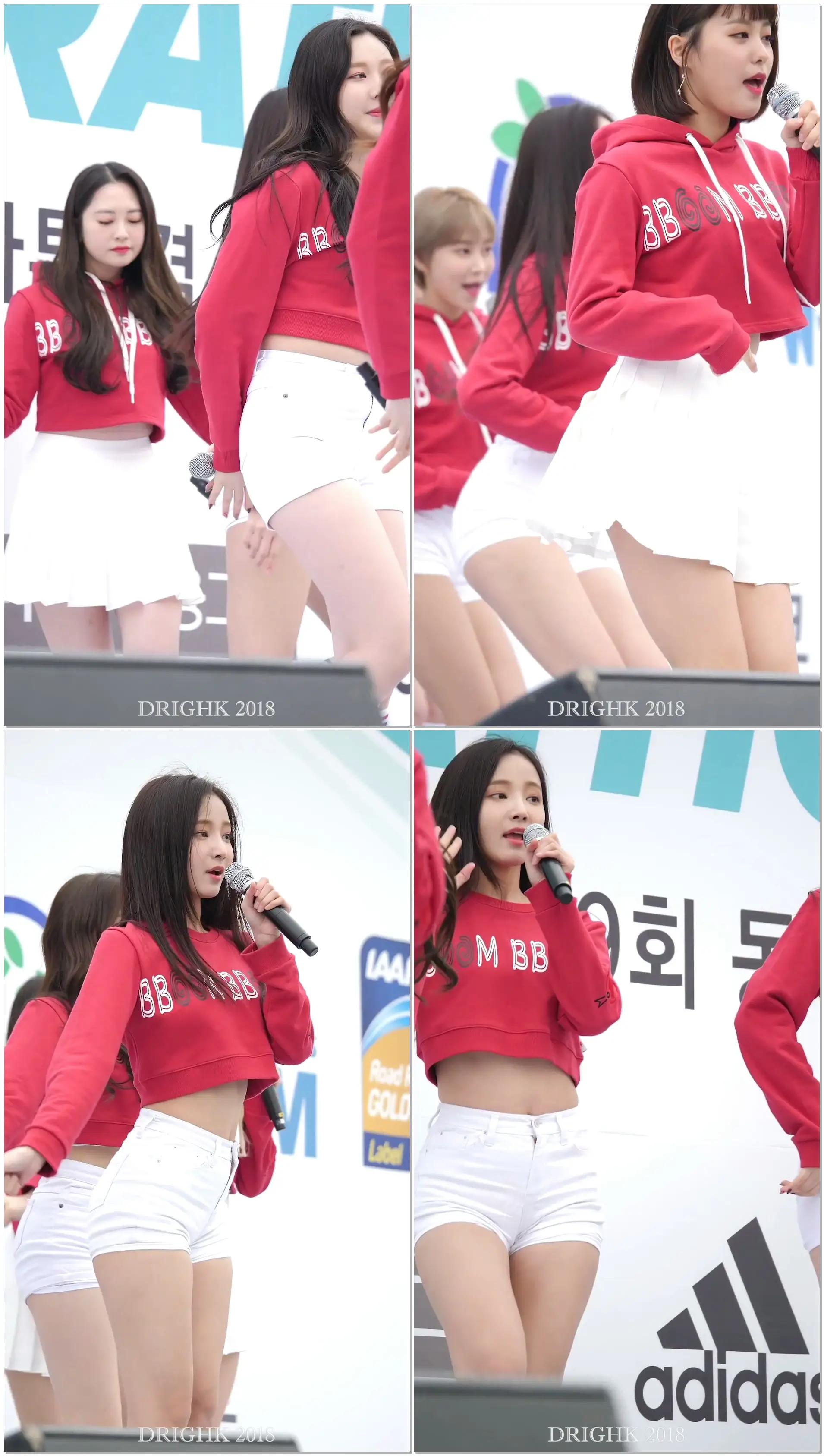 모모랜드(MOMOLAND) 연우 '짠쿵쾅' 직캠fancam [180317 서울국제마라톤대회]