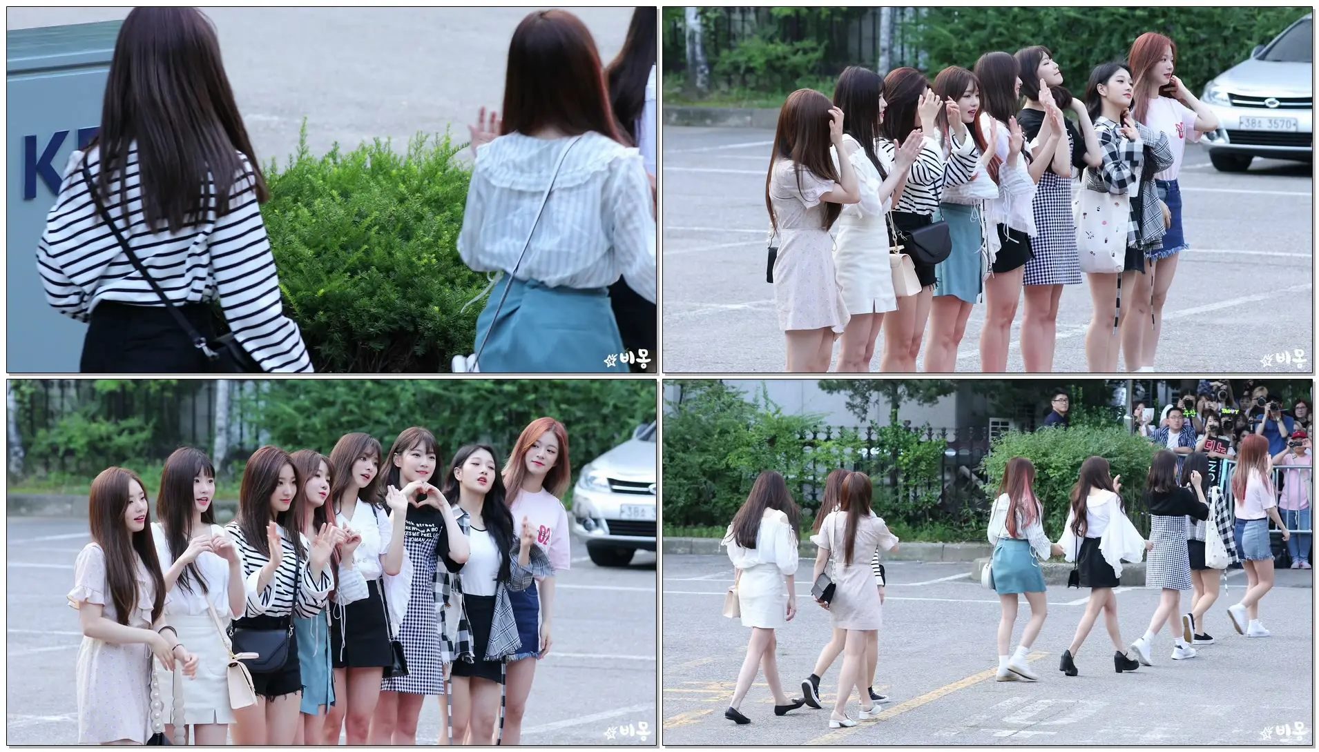 180720 프로미스나인(fromis_9) 뮤직뱅크 출근길 [Music Bank] 4K 직캠 by 비몽