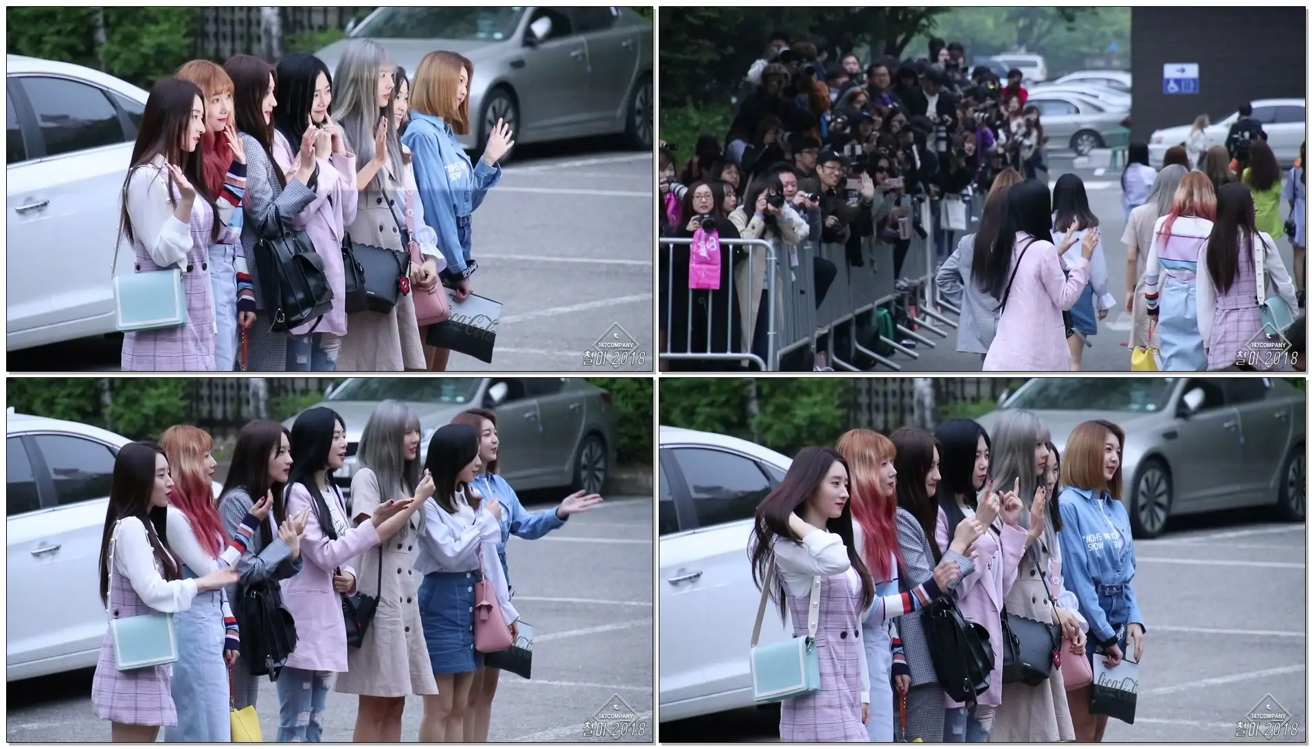 180511 드림캐쳐 (DREAMCATCHER) 전체 출근길 BY 철이 147Company - kbs 뮤직뱅크 신관공개홀(직캠/fancam)