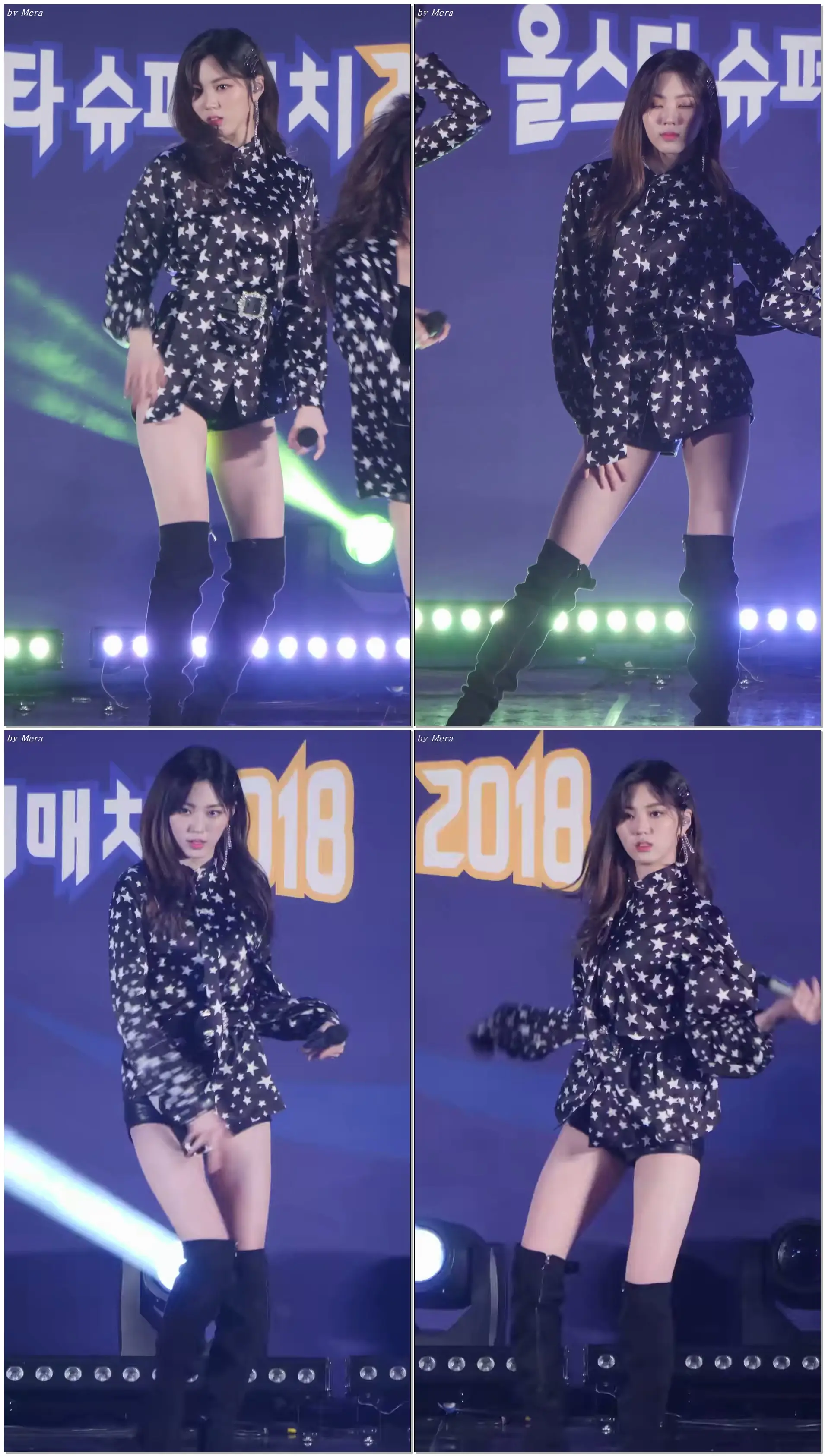 180408 씨엘씨 (CLC) BLACK DRESS [권은빈] Eunbin 직캠 Fancam (화성여자배구 올스타 슈퍼매치) by Mera