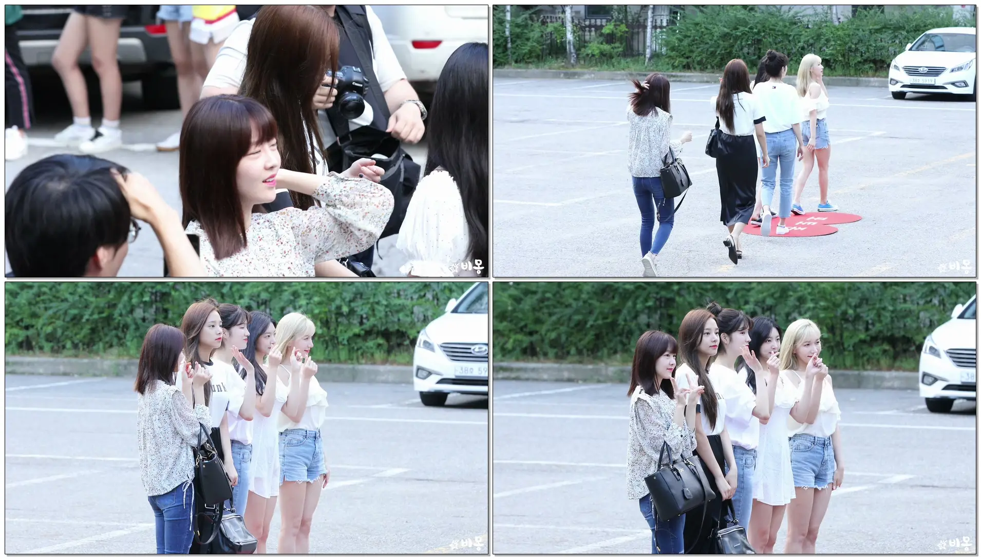 180810 라붐(LABOUM) 출근길 [뮤직뱅크] 4K 직캠 by 비몽