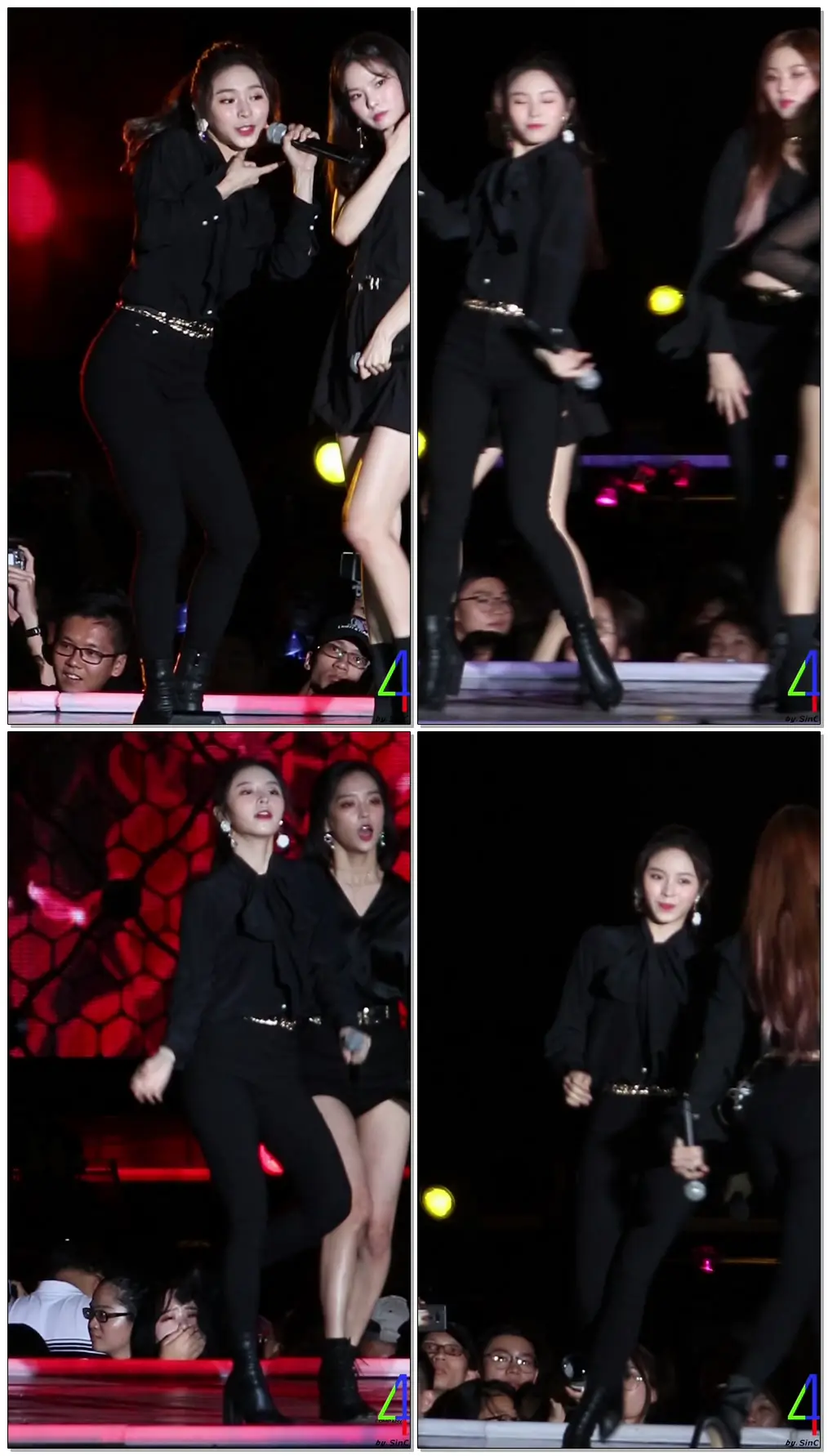 180901 씨엘씨 (clc) 엘키 (ELKIE) 블랙드레스 (BLACK DRESS) BY 신씨 147Company - 인천 ink한류콘서트(직캠/fancam)